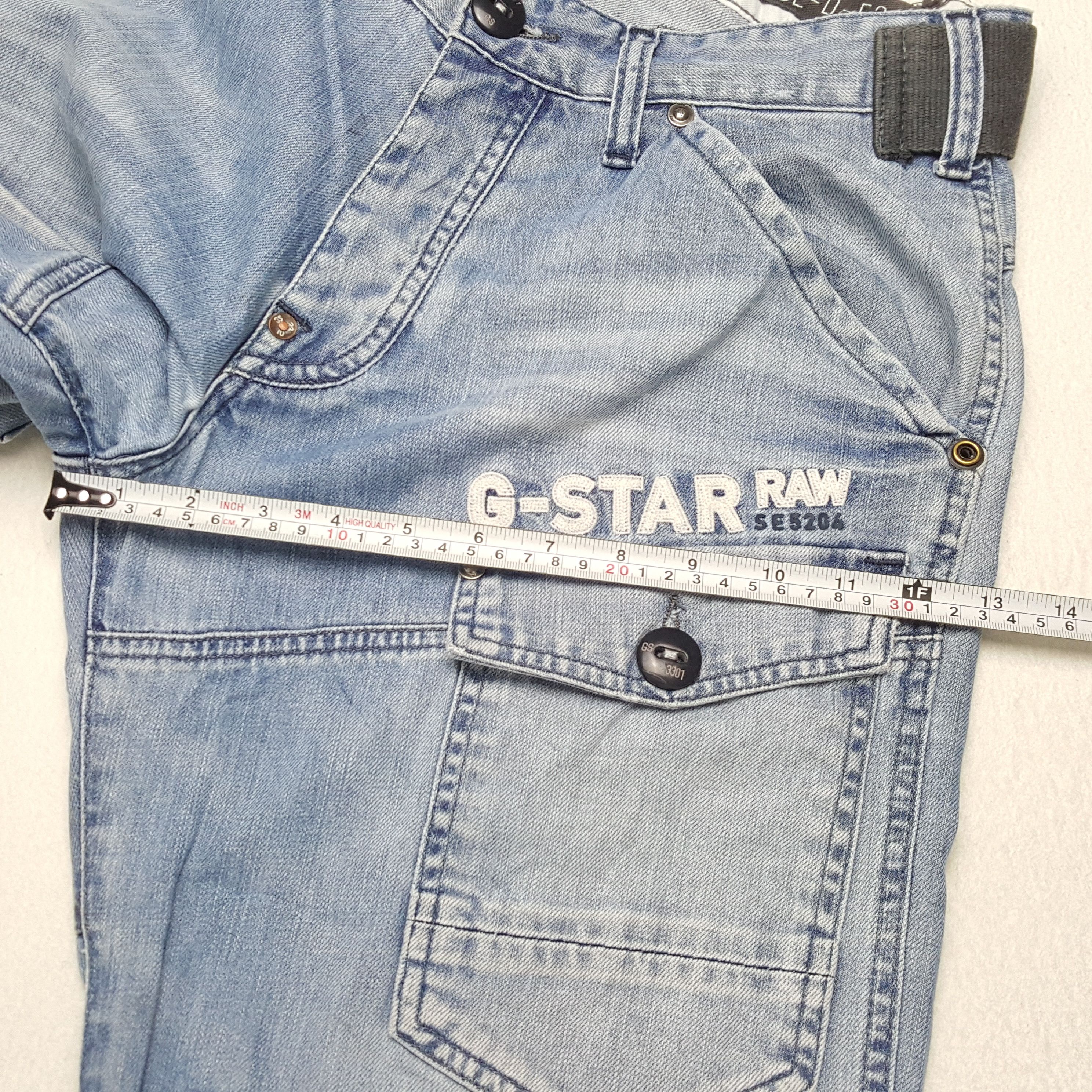 G-Star × Japanese Brand × Vintage G STAR RAW Japanese Streetwear Cargo Style Jeans Size US 32 / EU 48 - 9 Thumbnail