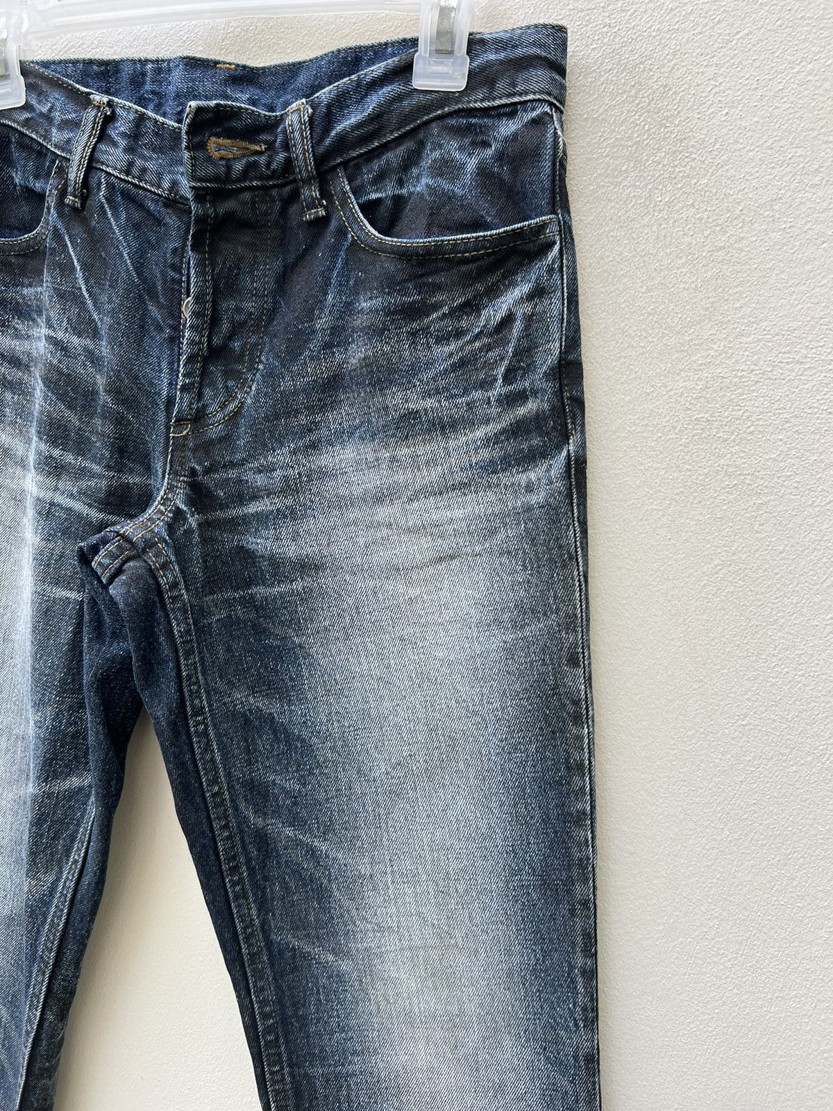 Shellac Shellac Shade Japan Waxed Denim Flare Jeans Size US 30 / EU 46 - 10 Thumbnail