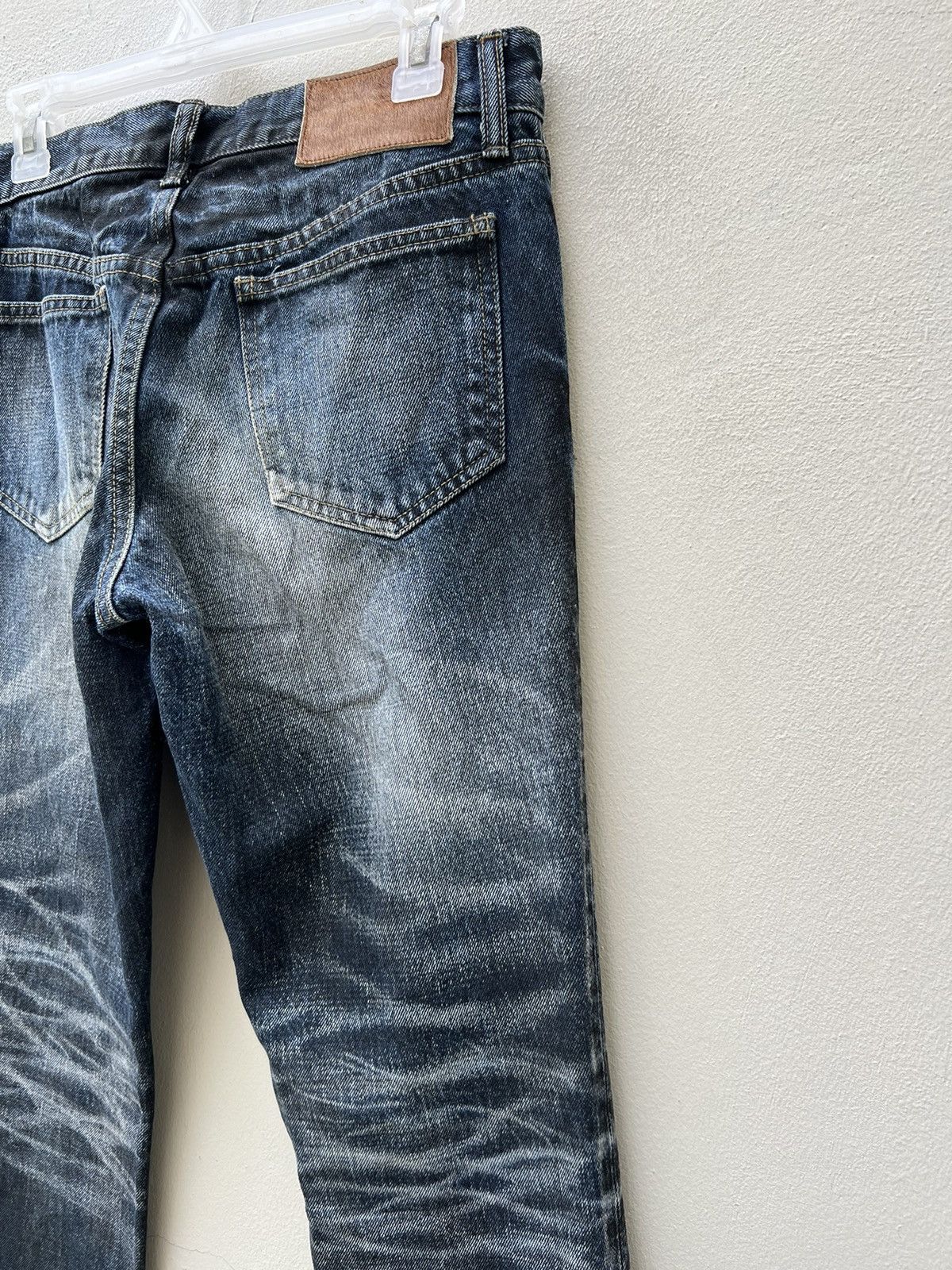 Shellac Shellac Shade Japan Waxed Denim Flare Jeans Size US 30 / EU 46 - 16 Thumbnail