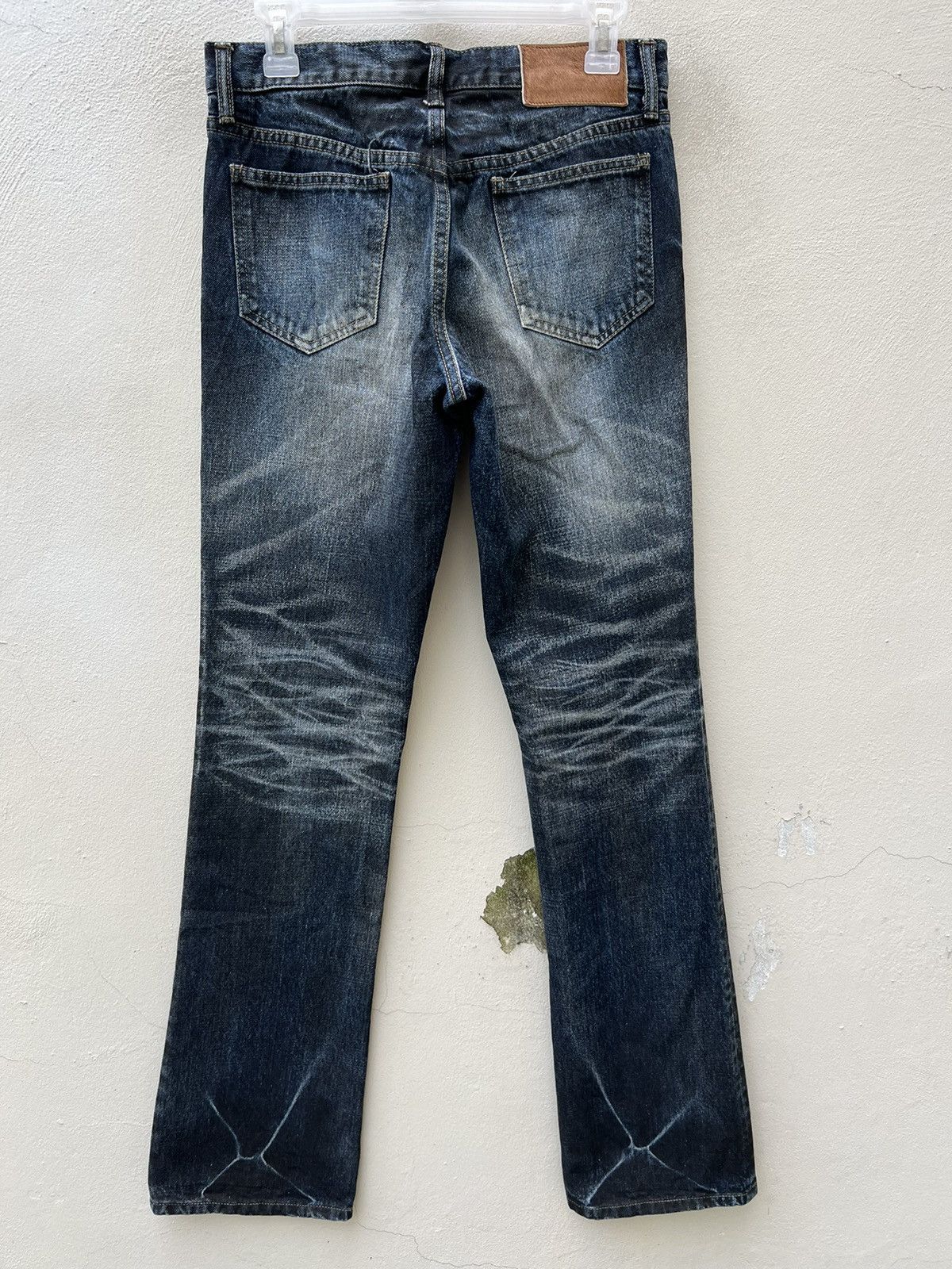 Shellac Shellac Shade Japan Waxed Denim Flare Jeans Size US 30 / EU 46 - 13 Thumbnail