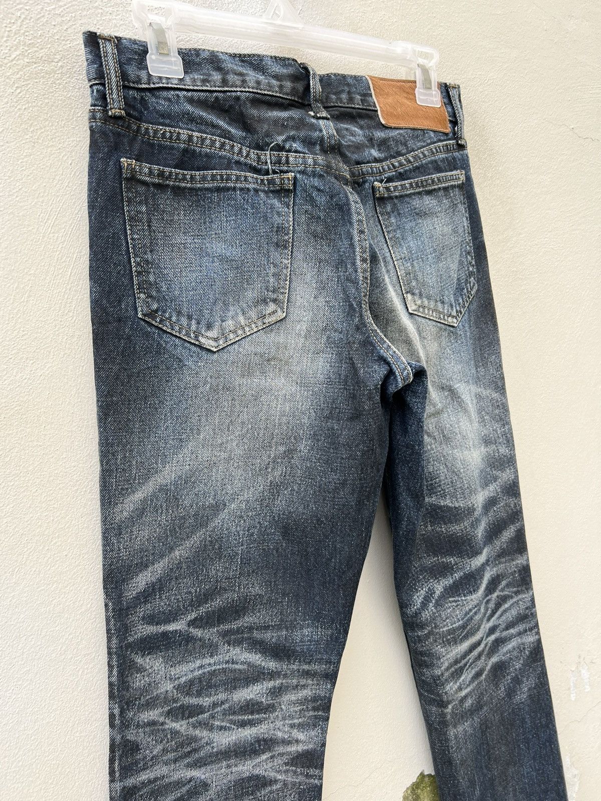 Shellac Shellac Shade Japan Waxed Denim Flare Jeans Size US 30 / EU 46 - 14 Thumbnail