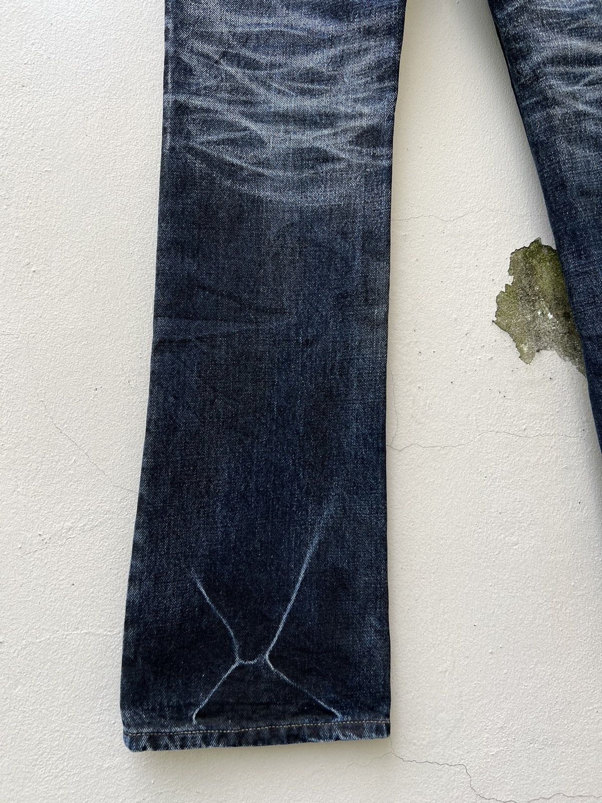 Shellac Shellac Shade Japan Waxed Denim Flare Jeans Size US 30 / EU 46 - 15 Thumbnail