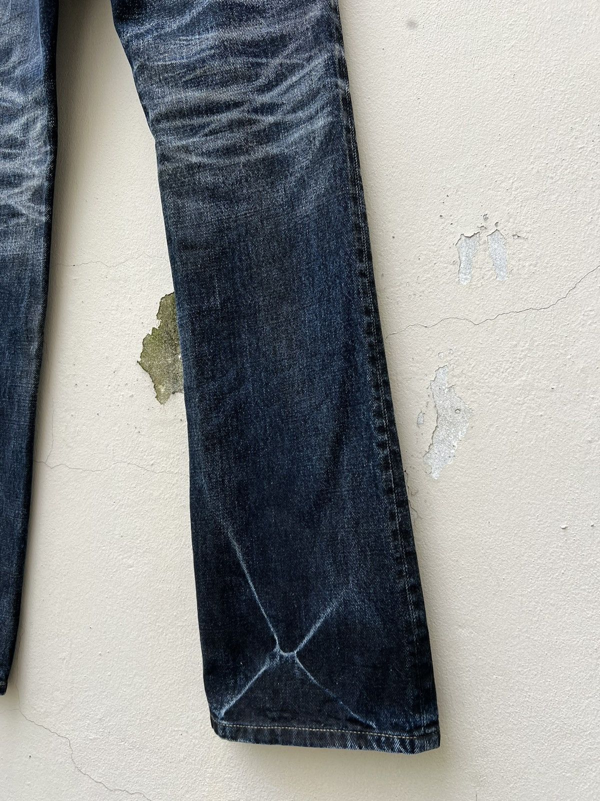 Shellac Shellac Shade Japan Waxed Denim Flare Jeans Size US 30 / EU 46 - 18 Thumbnail