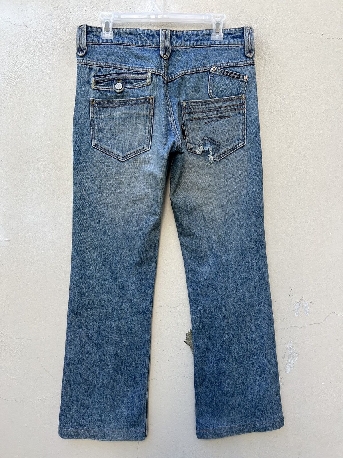 Japanese Brand Vintage Body Butter Japan Light Blue Denim Flare Jeans Size US 31 - 14 Thumbnail