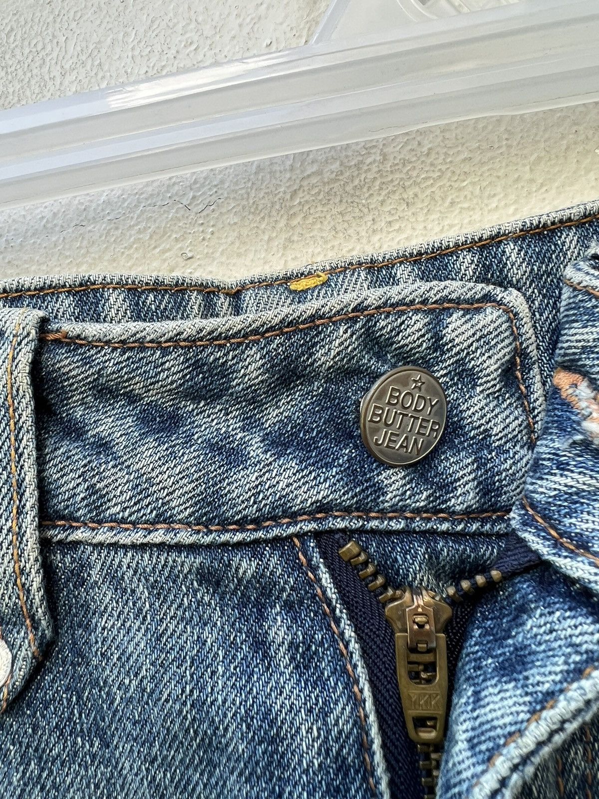 Japanese Brand Vintage Body Butter Japan Light Blue Denim Flare Jeans Size US 31 - 7 Thumbnail
