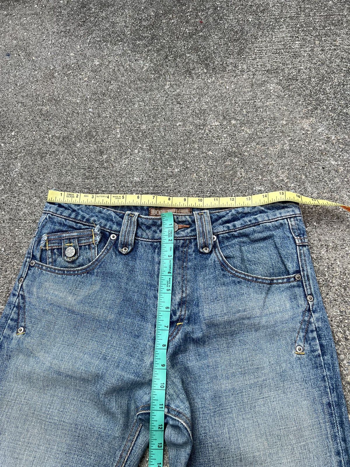 Japanese Brand Vintage Body Butter Japan Light Blue Denim Flare Jeans Size US 31 - 2 Thumbnail