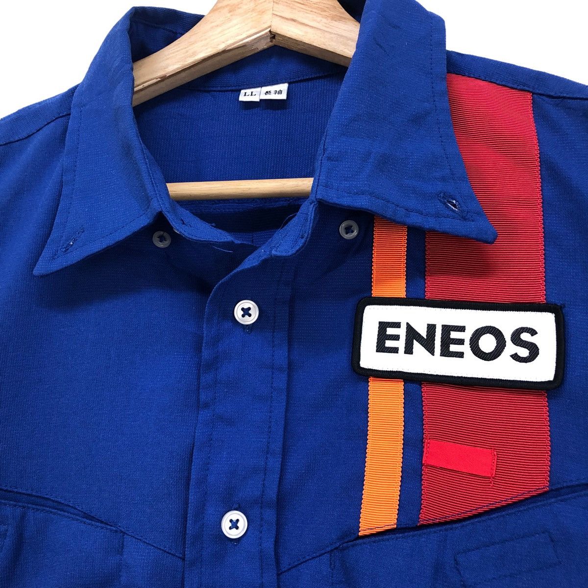 Japanese Brand Vintage Eneos Worker Long Sleeve Button Up Size US M / EU 48-50 / 2 - 3 Thumbnail