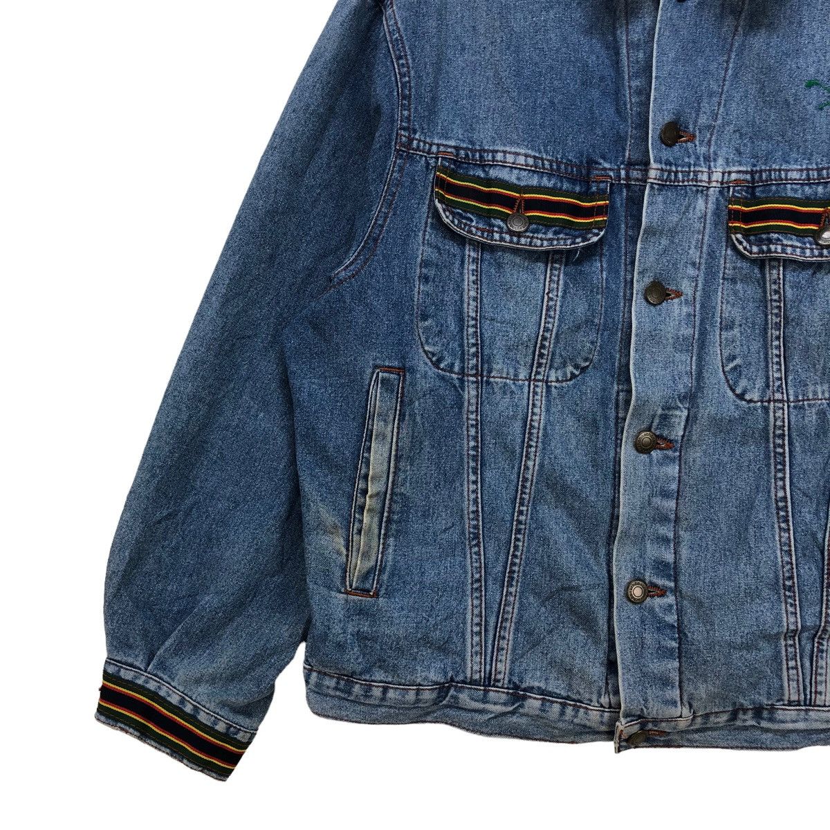 Japanese Brand 🔥Schion Denim Jacket Made In Italy Size US L / EU 52-54 / 3 - 3 Thumbnail