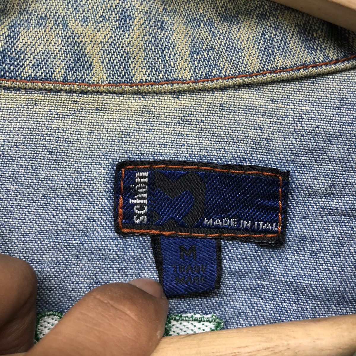 Japanese Brand 🔥Schion Denim Jacket Made In Italy Size US L / EU 52-54 / 3 - 7 Thumbnail