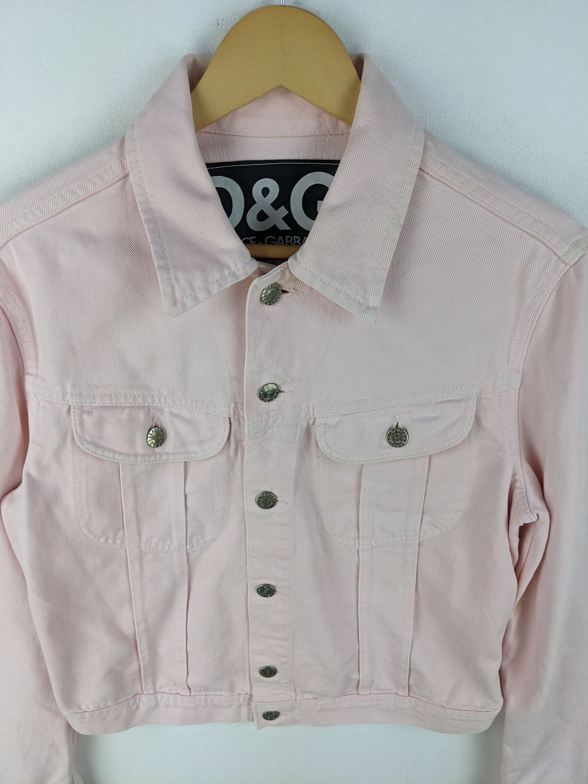 Designer × Dolce & Gabbana Dolce Gabbana Denim Jacket Cropped Size M / US 6-8 / IT 42-44 - 7 Thumbnail