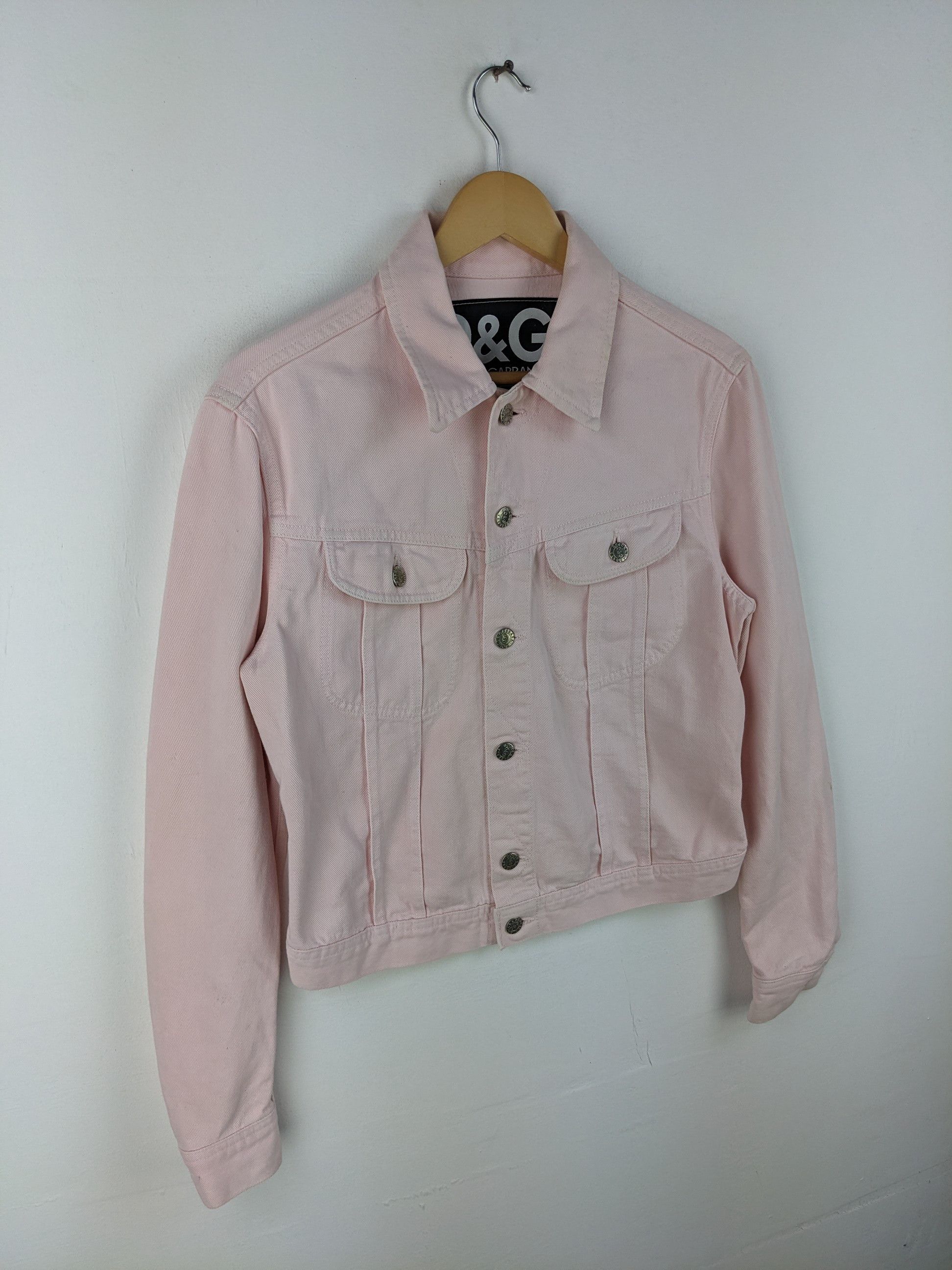 Designer × Dolce & Gabbana Dolce Gabbana Denim Jacket Cropped Size M / US 6-8 / IT 42-44 - 3 Thumbnail