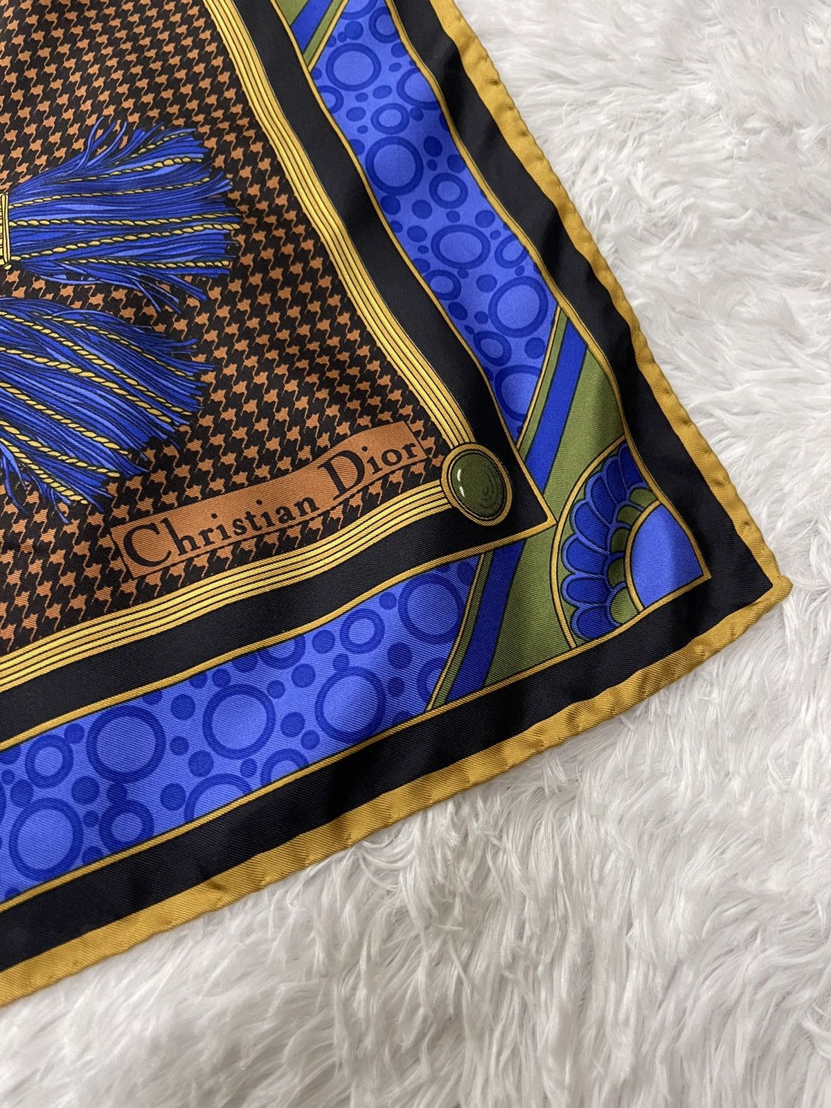 Christian Dior Monsieur Vintage Christian Dior Luxury Silk Scarves Size ONE SIZE - 11 Thumbnail