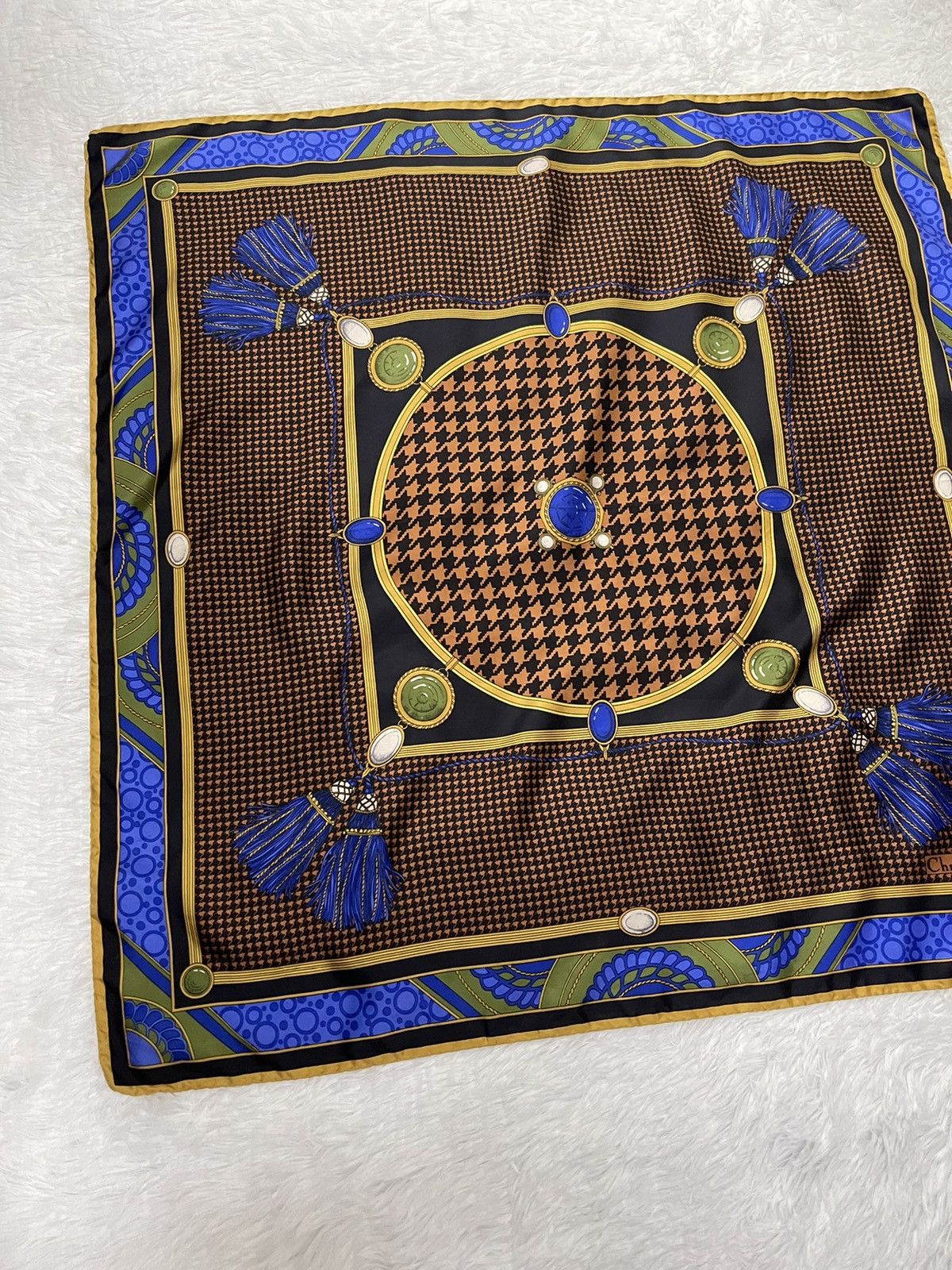 Christian Dior Monsieur Vintage Christian Dior Luxury Silk Scarves Size ONE SIZE - 4 Thumbnail