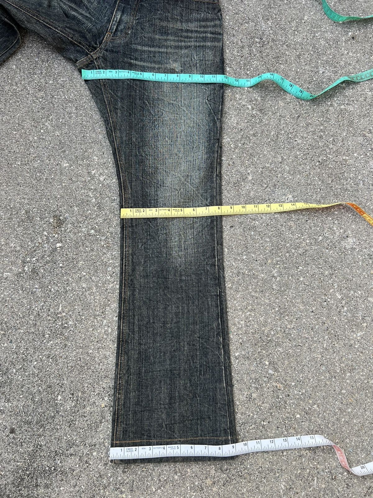 Vintage Vintage Taka:Q Japan Faded Denim Flare Jeans Size US 29 - 3 Thumbnail