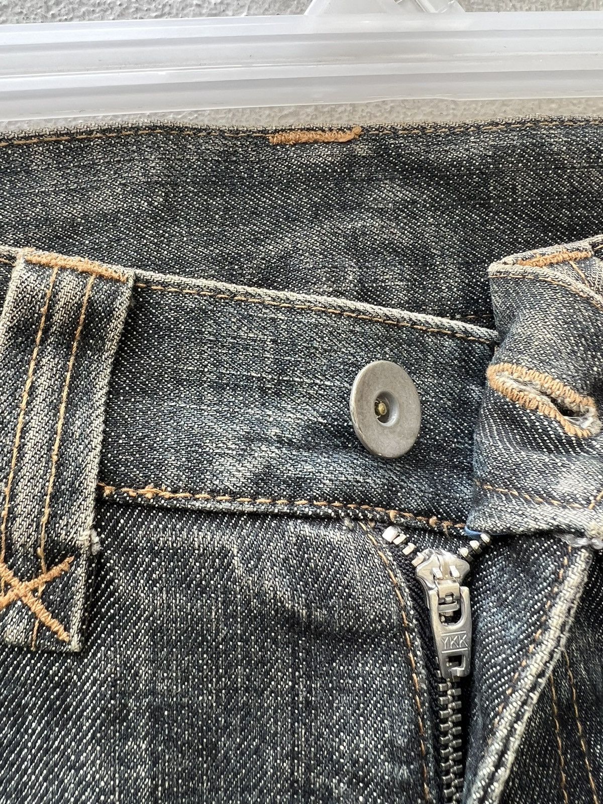 Vintage Vintage Taka:Q Japan Faded Denim Flare Jeans Size US 29 - 7 Thumbnail
