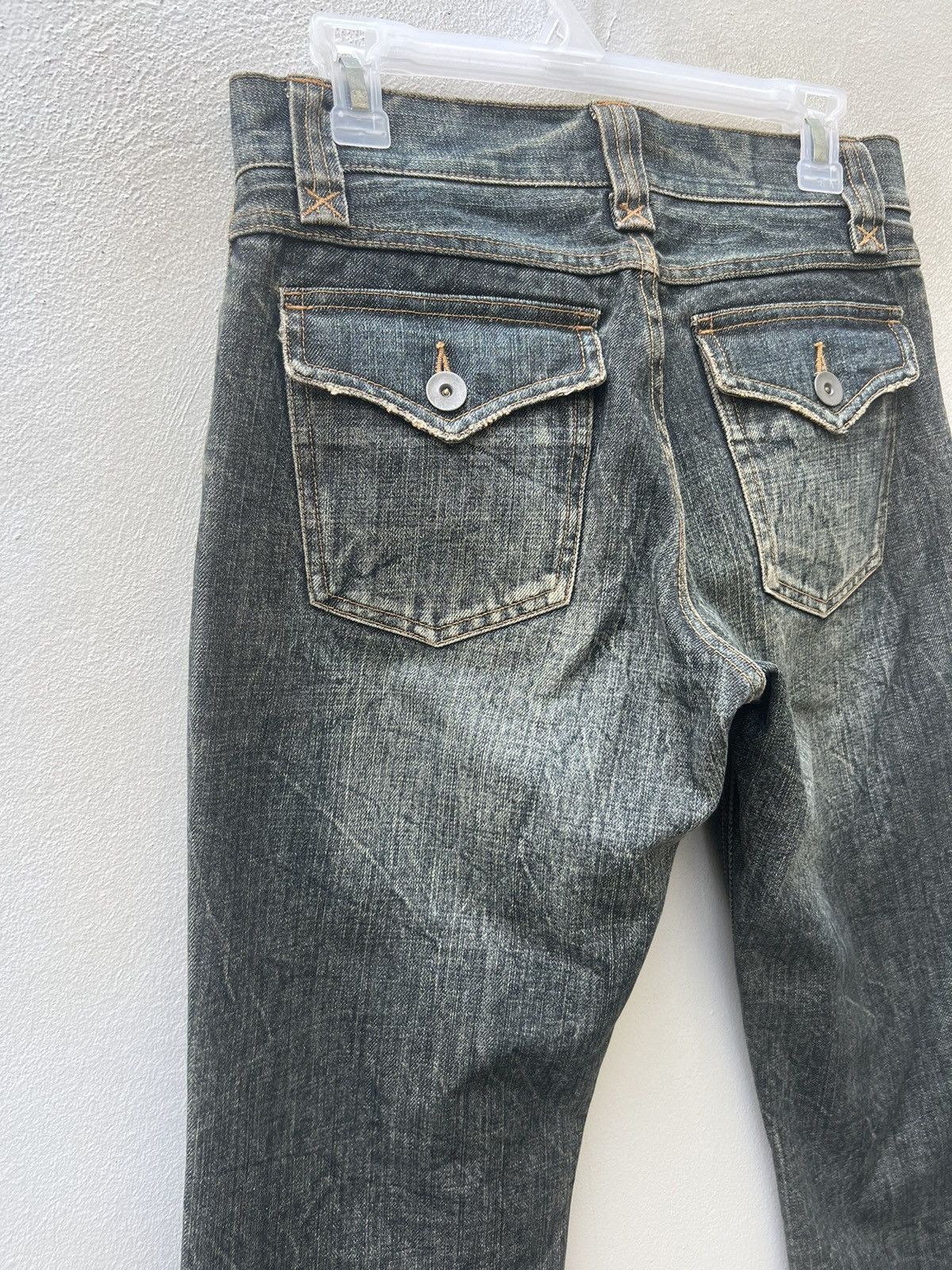 Vintage Vintage Taka:Q Japan Faded Denim Flare Jeans Size US 29 - 14 Thumbnail