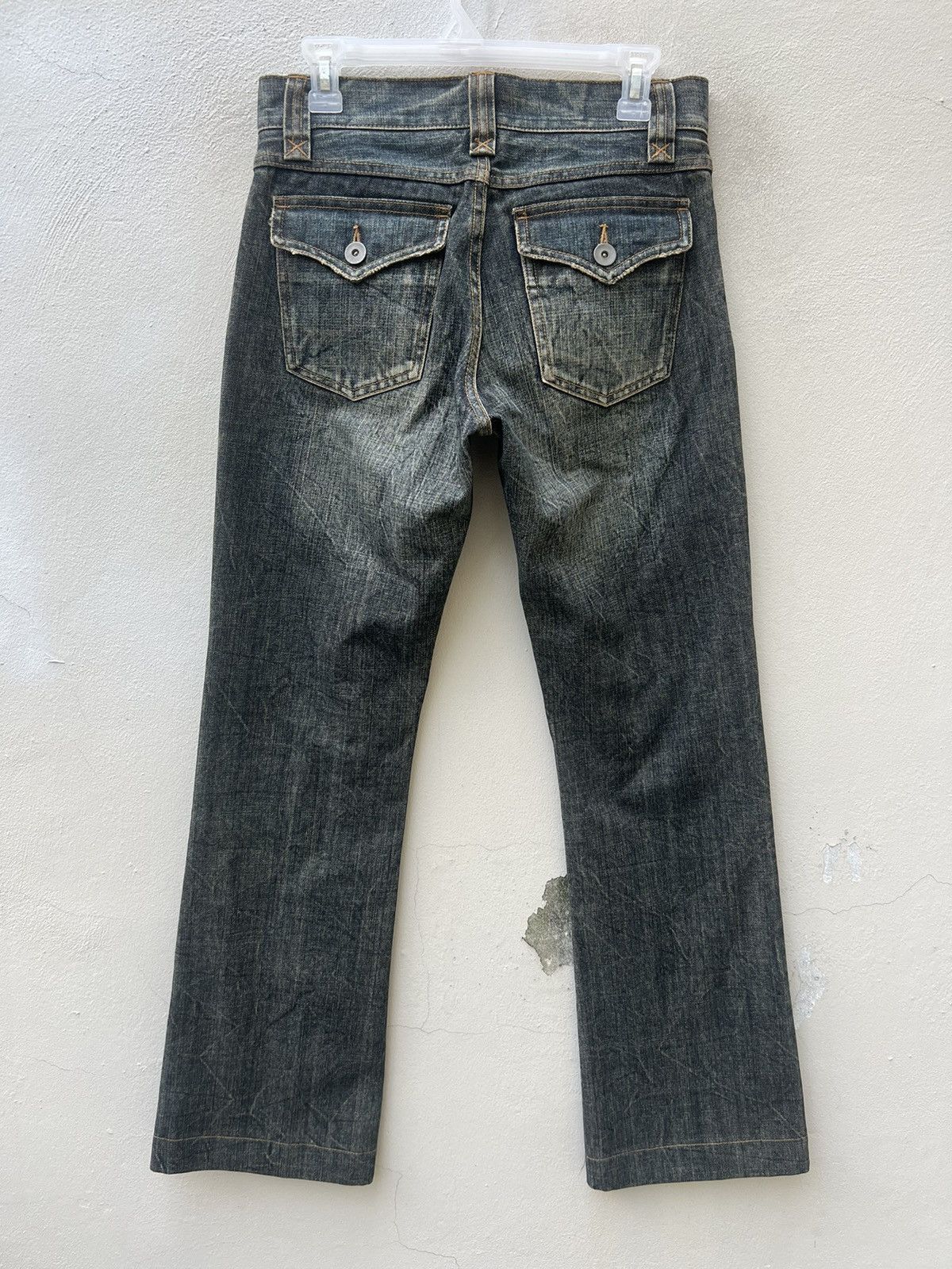 Vintage Vintage Taka:Q Japan Faded Denim Flare Jeans Size US 29 - 13 Thumbnail