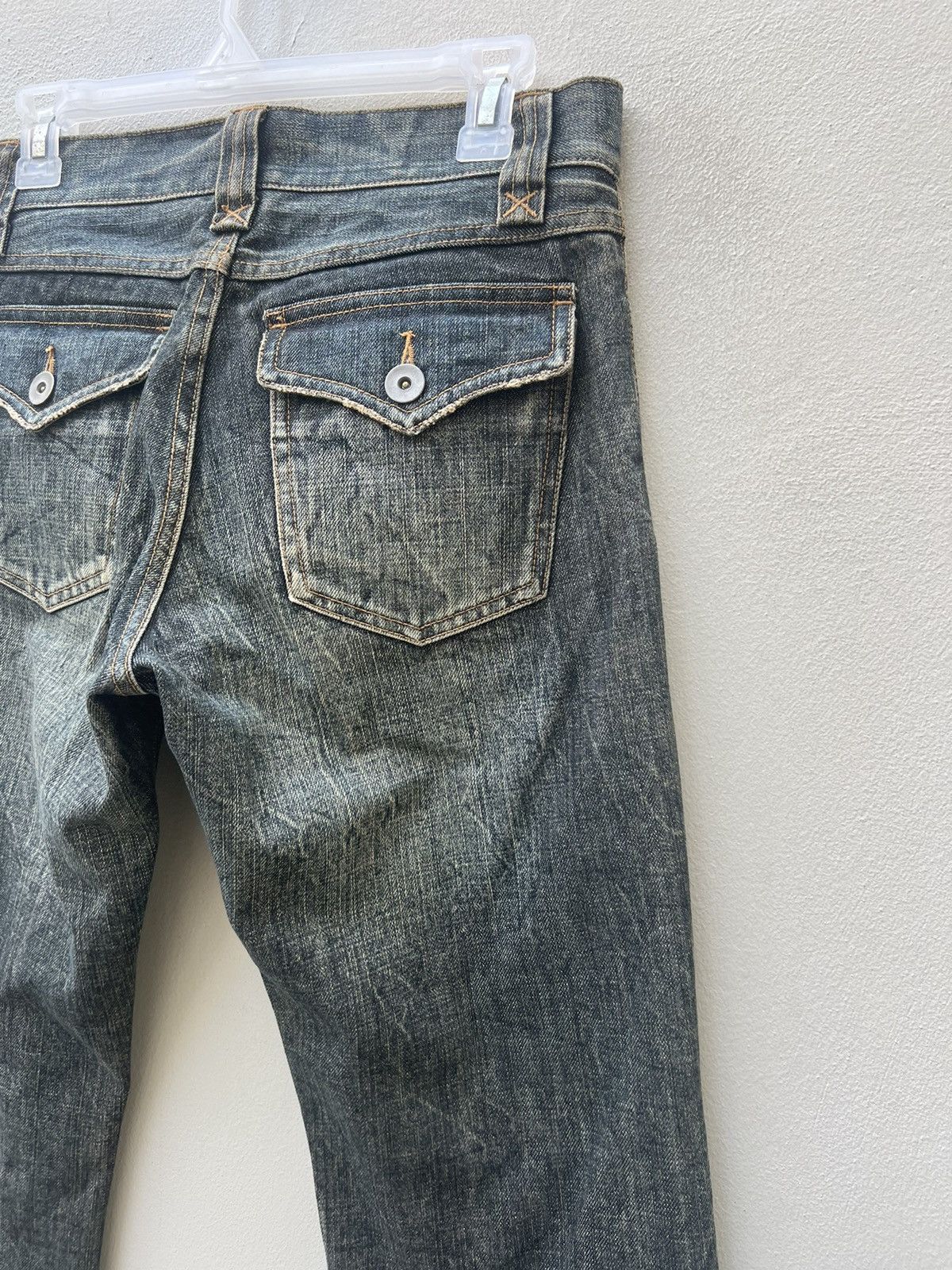Vintage Vintage Taka:Q Japan Faded Denim Flare Jeans Size US 29 - 16 Thumbnail
