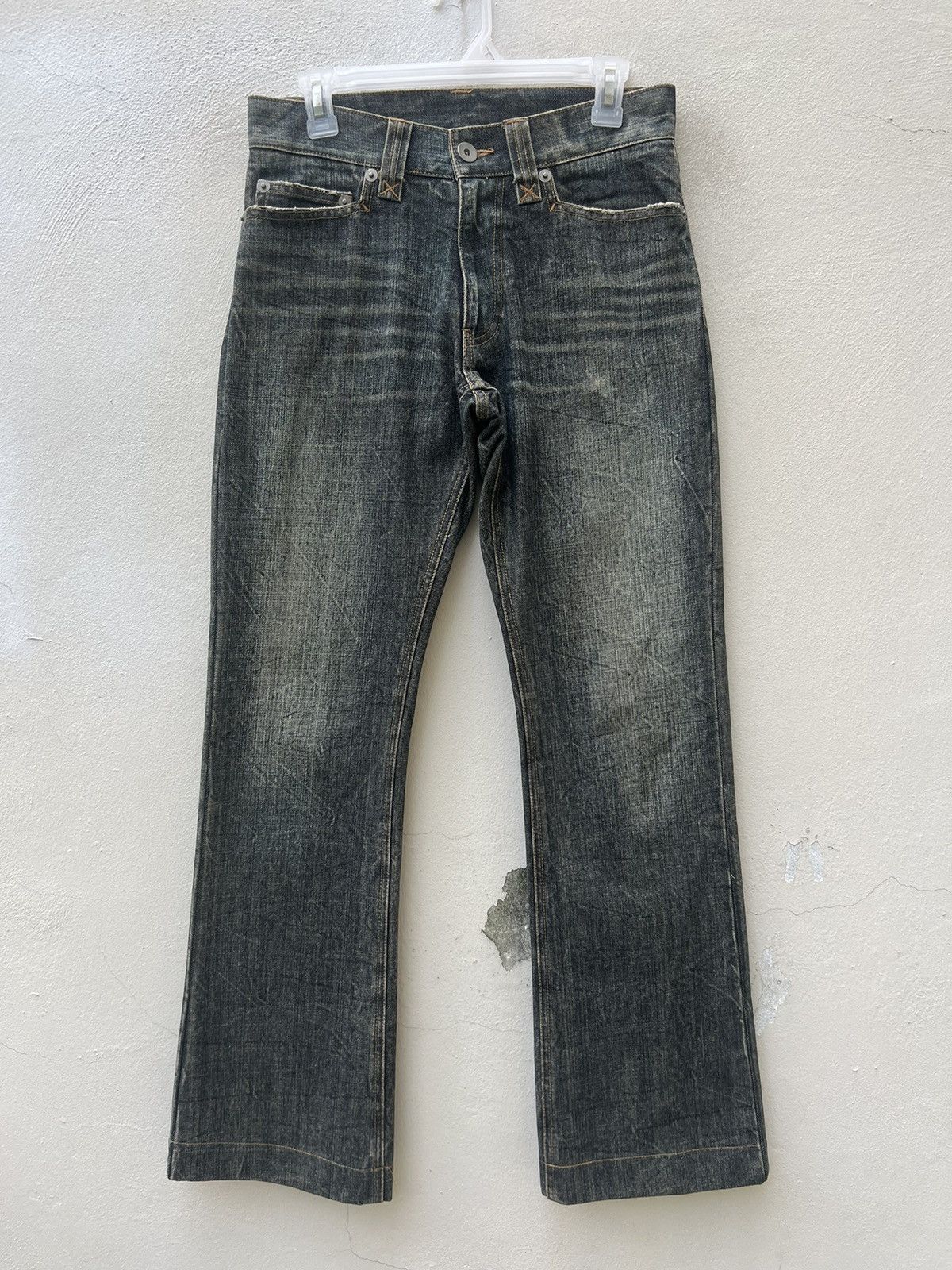 Vintage Vintage Taka:Q Japan Faded Denim Flare Jeans Size US 29 - 6 Thumbnail