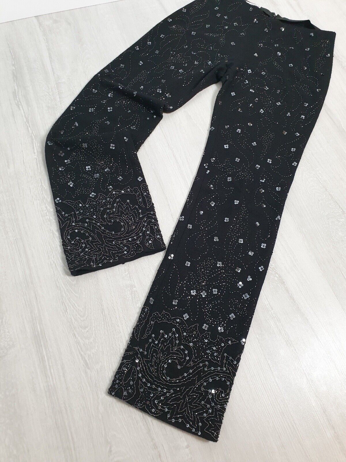 Dolce & Gabbana Dolce & Gabbana Pants Beads\Sequins Handmade Wool Size 46 Size 32" / US 10 / IT 46 - 13 Thumbnail