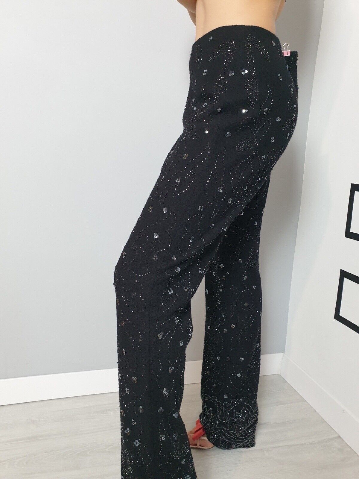 Dolce & Gabbana Dolce & Gabbana Pants Beads\Sequins Handmade Wool Size 46 Size 32" / US 10 / IT 46 - 4 Thumbnail