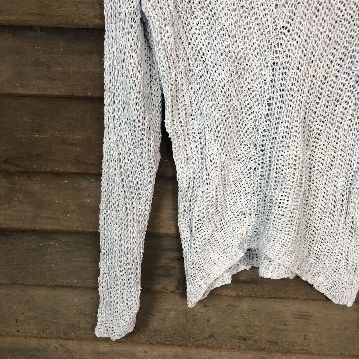 Homespun Knitwear DL Japan skull Crochet like number nine ripped Knit #7149 Size US M / EU 48-50 / 2 - 4 Thumbnail