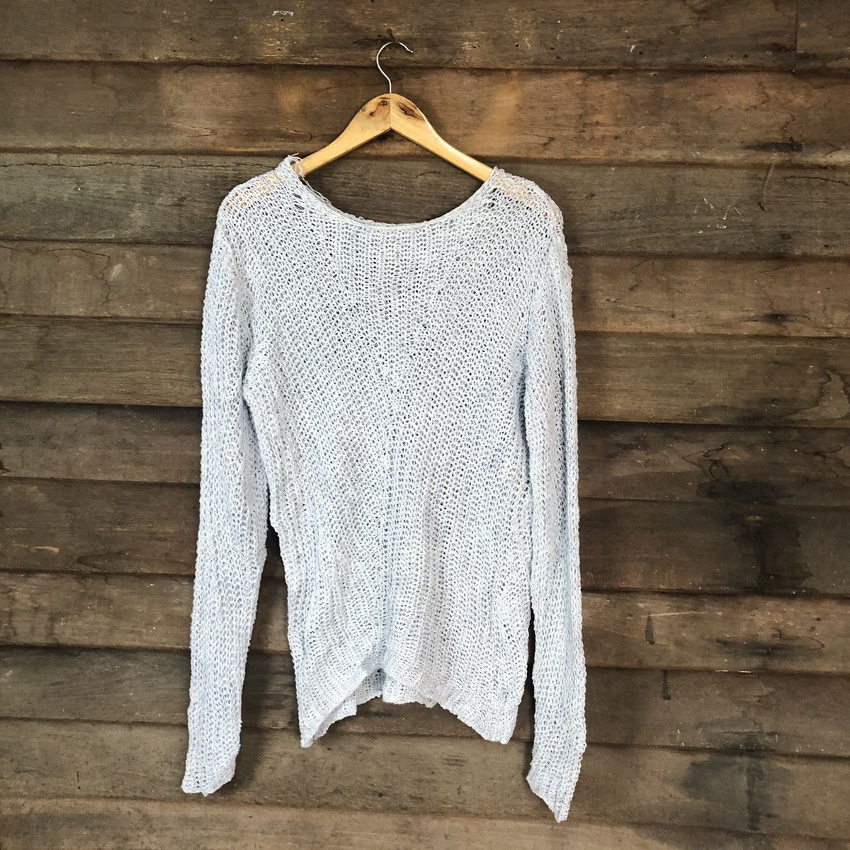 Homespun Knitwear DL Japan skull Crochet like number nine ripped Knit #7149 Size US M / EU 48-50 / 2 - 1 Thumbnail