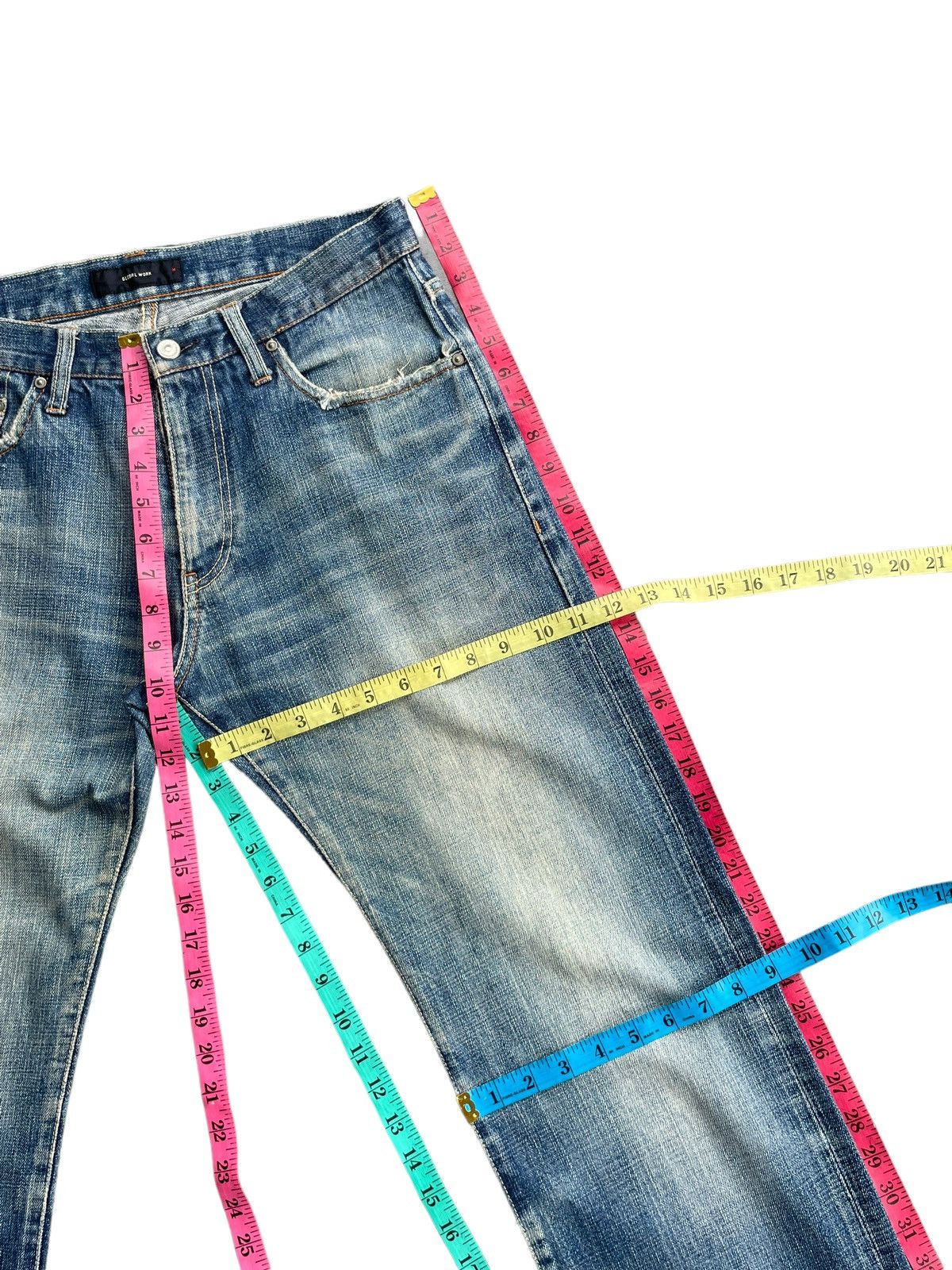 Global Work Global Work Selvedge Distresed & Rework Denim Size US 32 / EU 48 - 24 Thumbnail