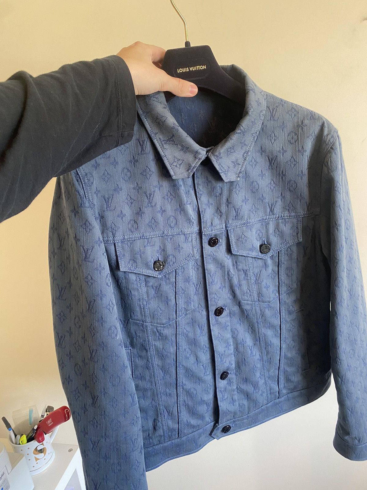 Louis Vuitton Louis Vuitton LV Virgil Monogram Denim Jacket Jeans Blue Size US L / EU 52-54 / 3 - 13 Thumbnail