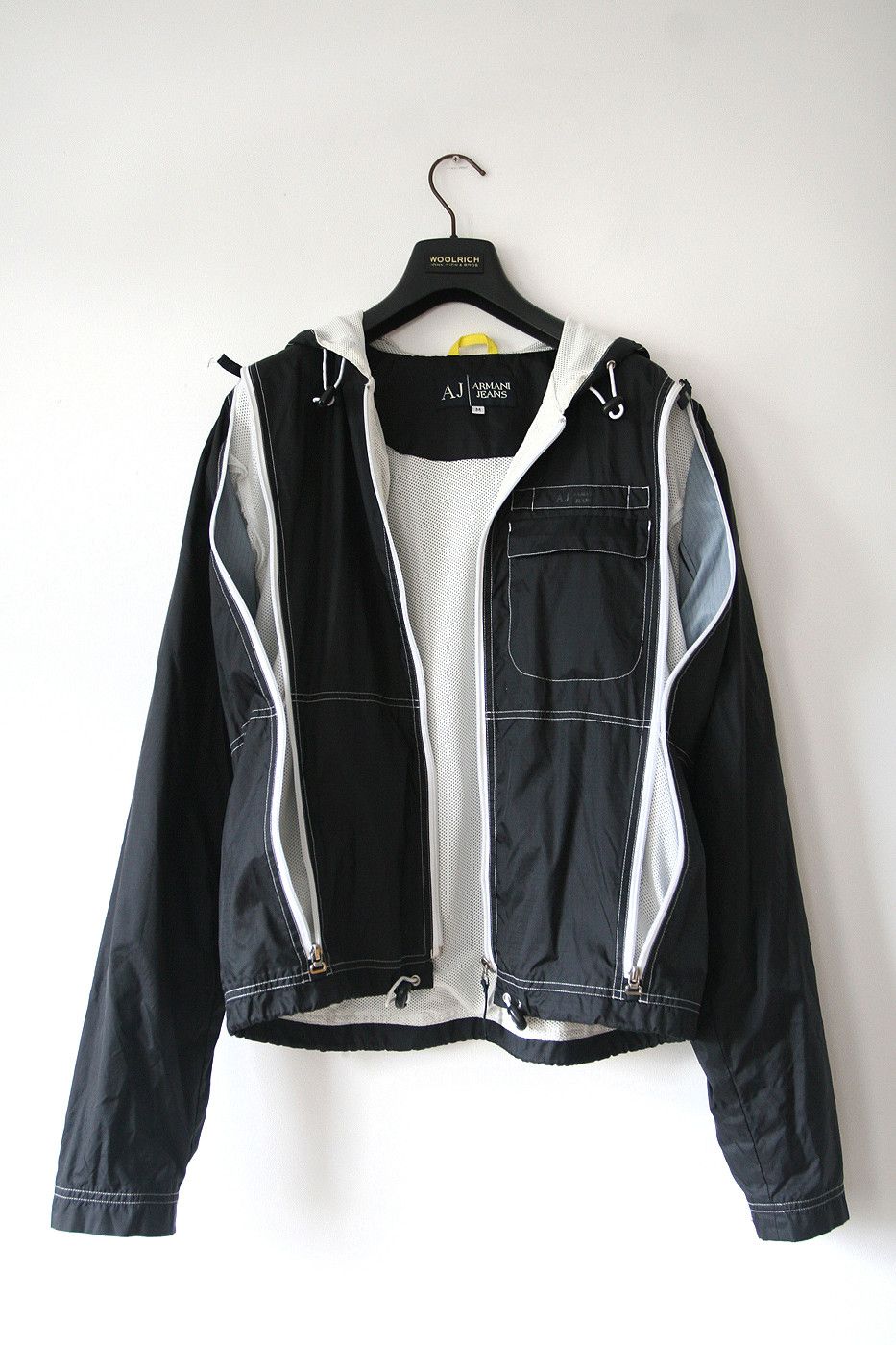 Other Armani Jeans Archive y2k Modular Contrast Stitch jacket zip Size US M / EU 48-50 / 2 - 9 Thumbnail