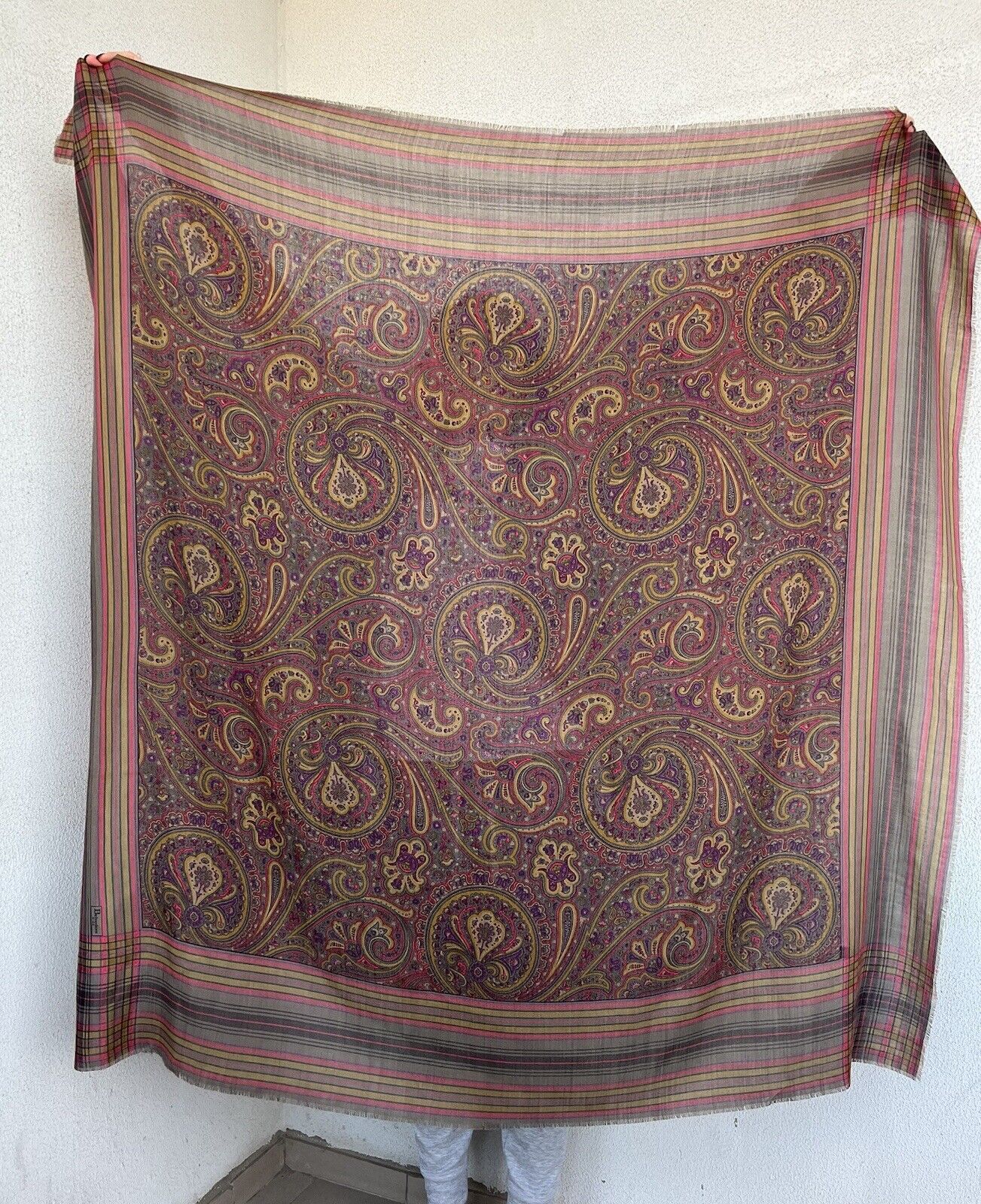 Other Belvedere Square Scarf Wool Big Size ONE SIZE - 3 Thumbnail
