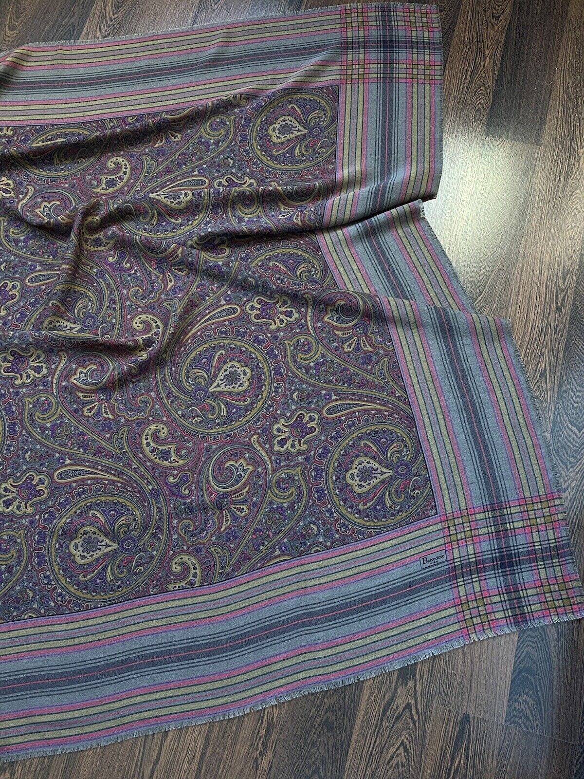 Other Belvedere Square Scarf Wool Big Size ONE SIZE - 5 Thumbnail