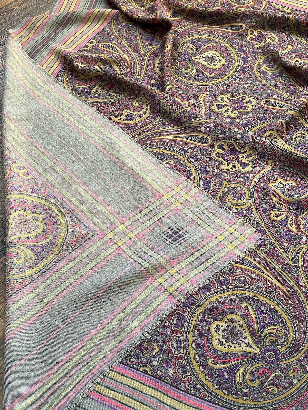 Other Belvedere Square Scarf Wool Big Size ONE SIZE - 7 Thumbnail