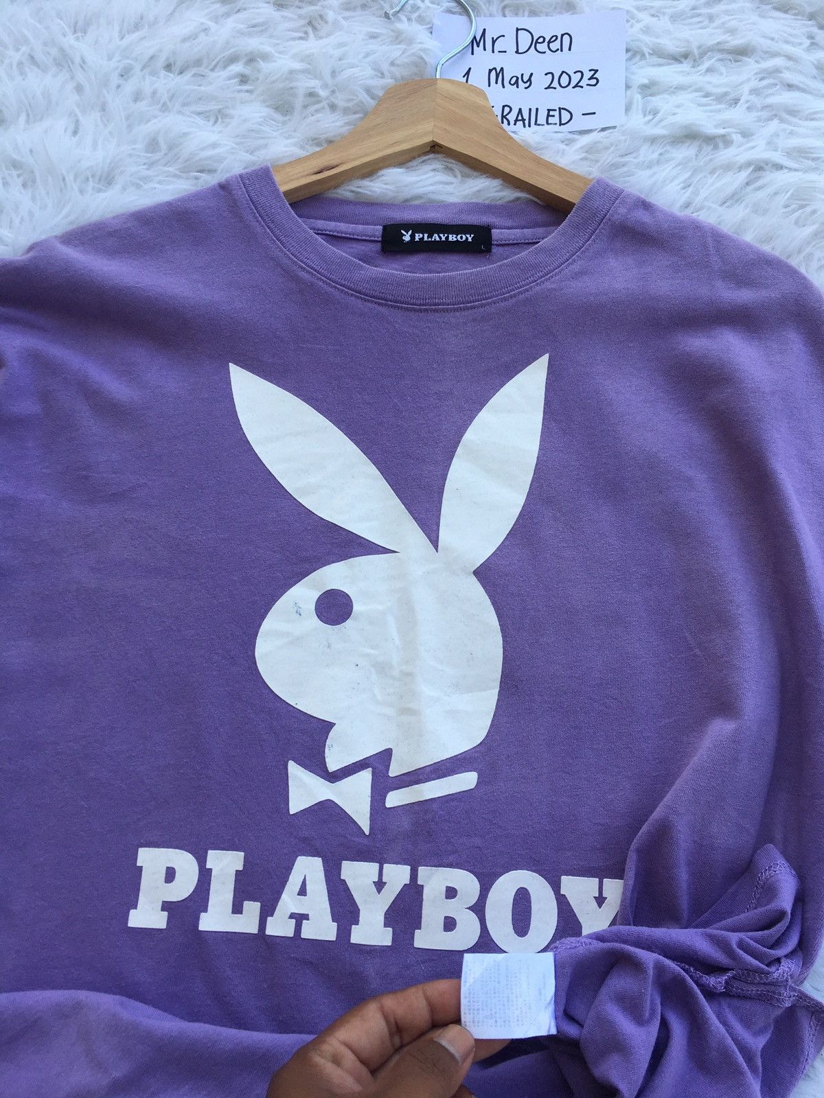 Playboy Rare Playboy Big Spellout Tshirt Size US L / EU 52-54 / 3 - 8 Thumbnail