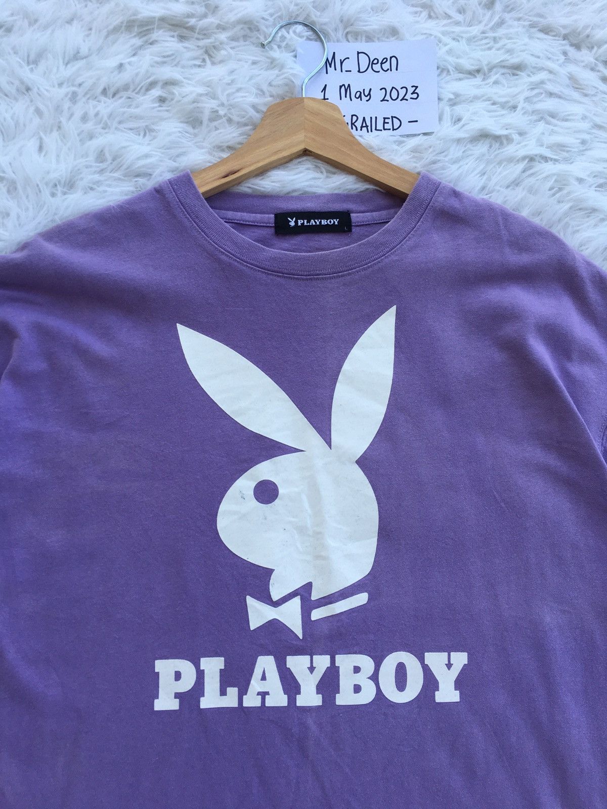 Playboy Rare Playboy Big Spellout Tshirt Size US L / EU 52-54 / 3 - 5 Thumbnail