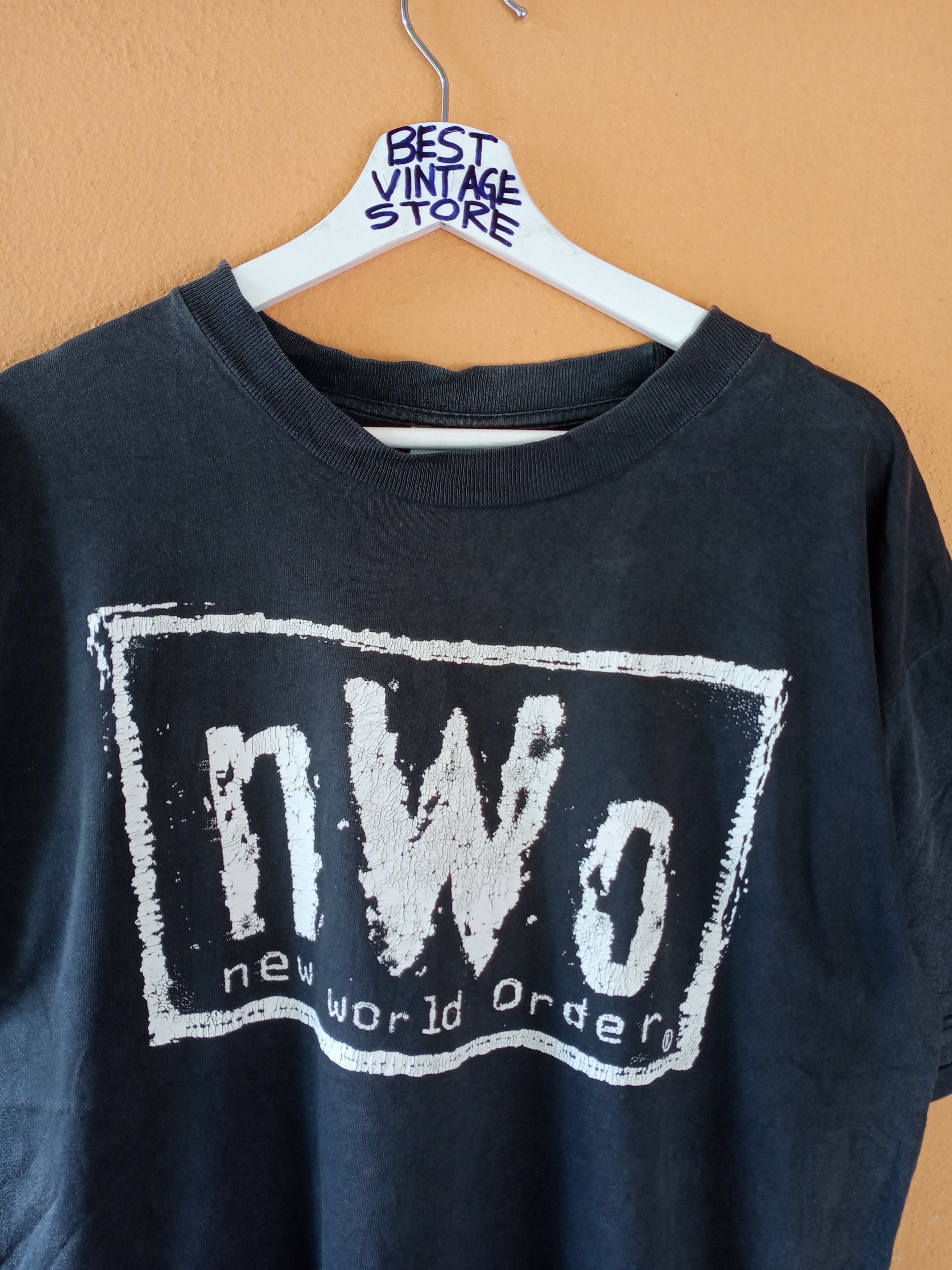 image of Vintage N.w.o New World Order T-Shirt Large Size in Black, Men's