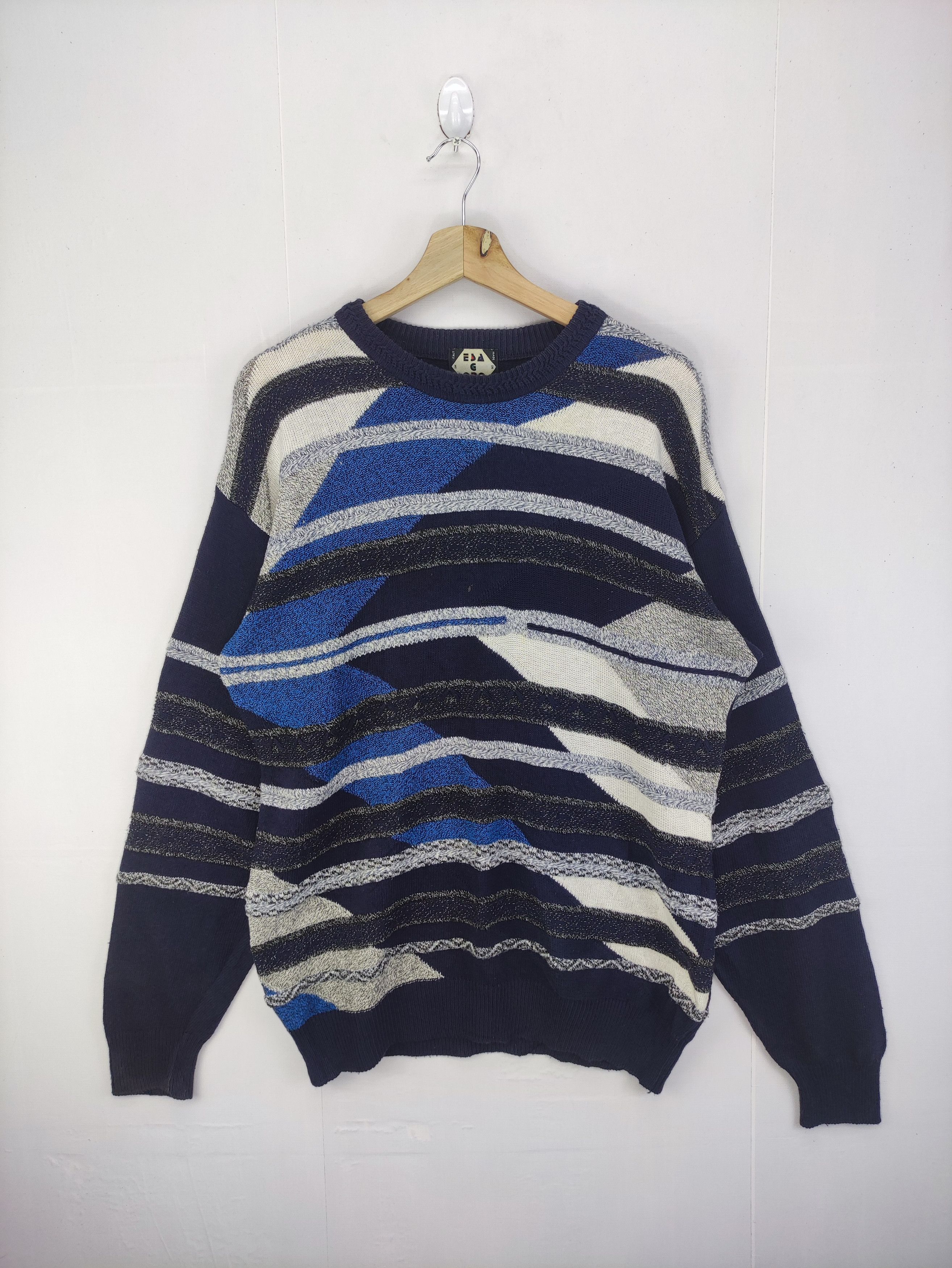 Aran Isles Knitwear Vintage Coloured Cable Knit Sweater Esa G Olo Size US M / EU 48-50 / 2 - 1 Thumbnail