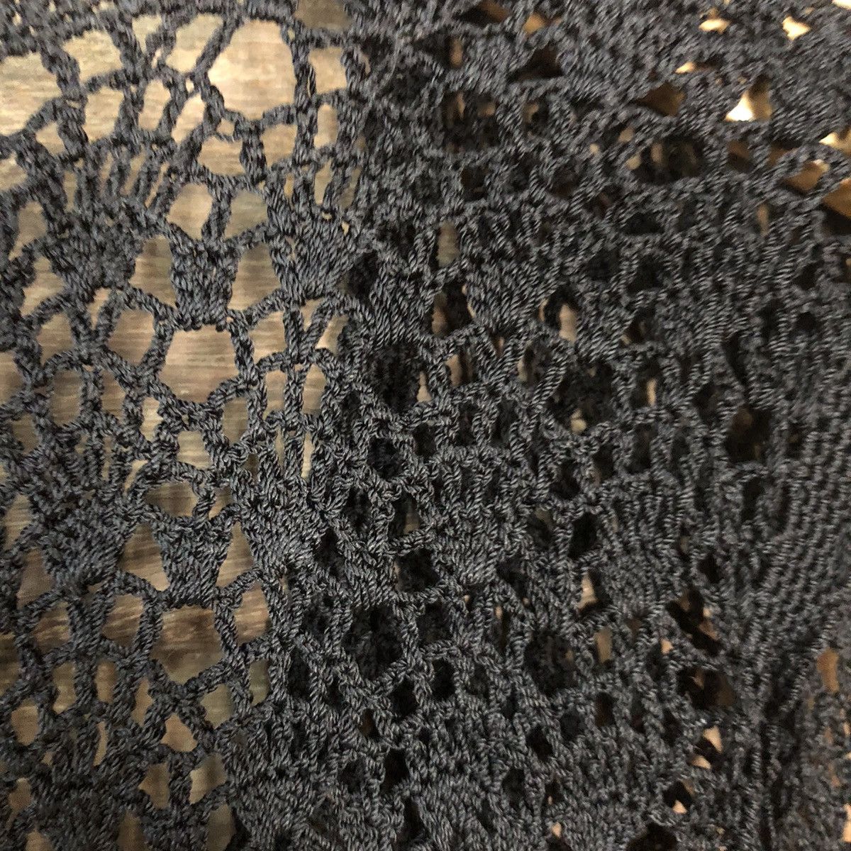 Vintage Japan Mesh Net Chochet Black Cardigan Knitwear #7126 Size S / US 4 / IT 40 - 12 Thumbnail