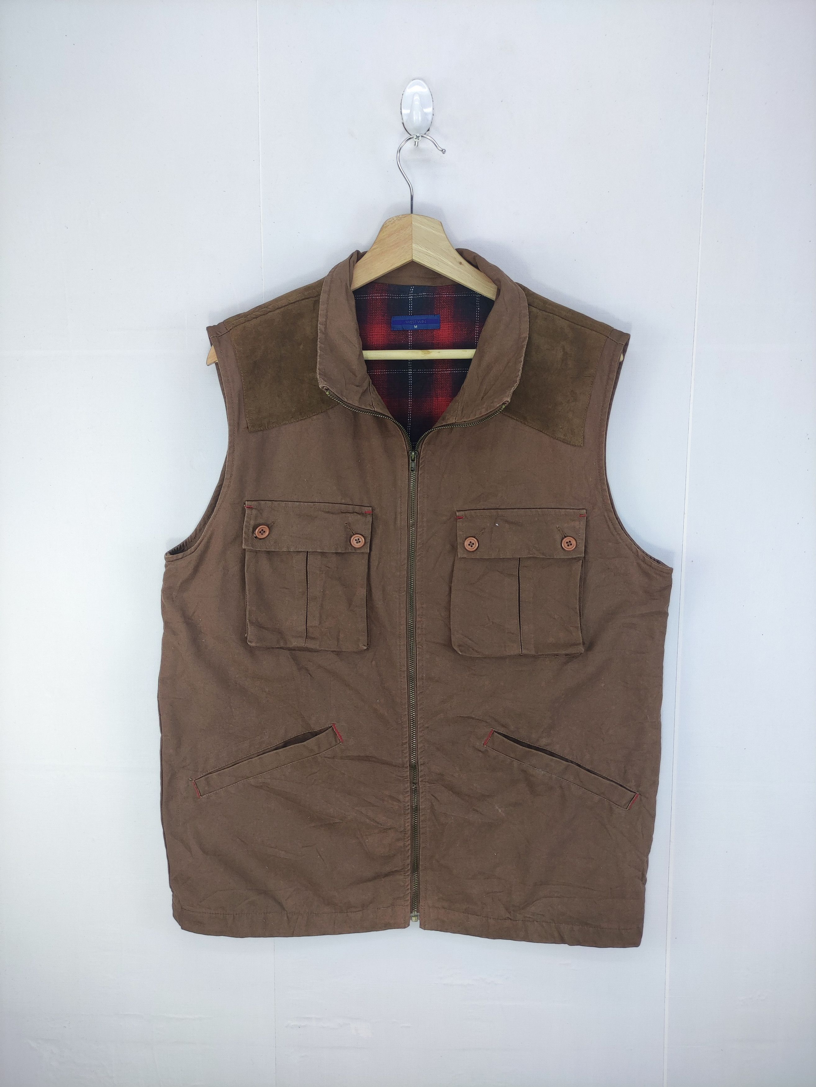 Japanese Brand Vintage West Win Vest Zipper Size US M / EU 48-50 / 2 - 1 Thumbnail