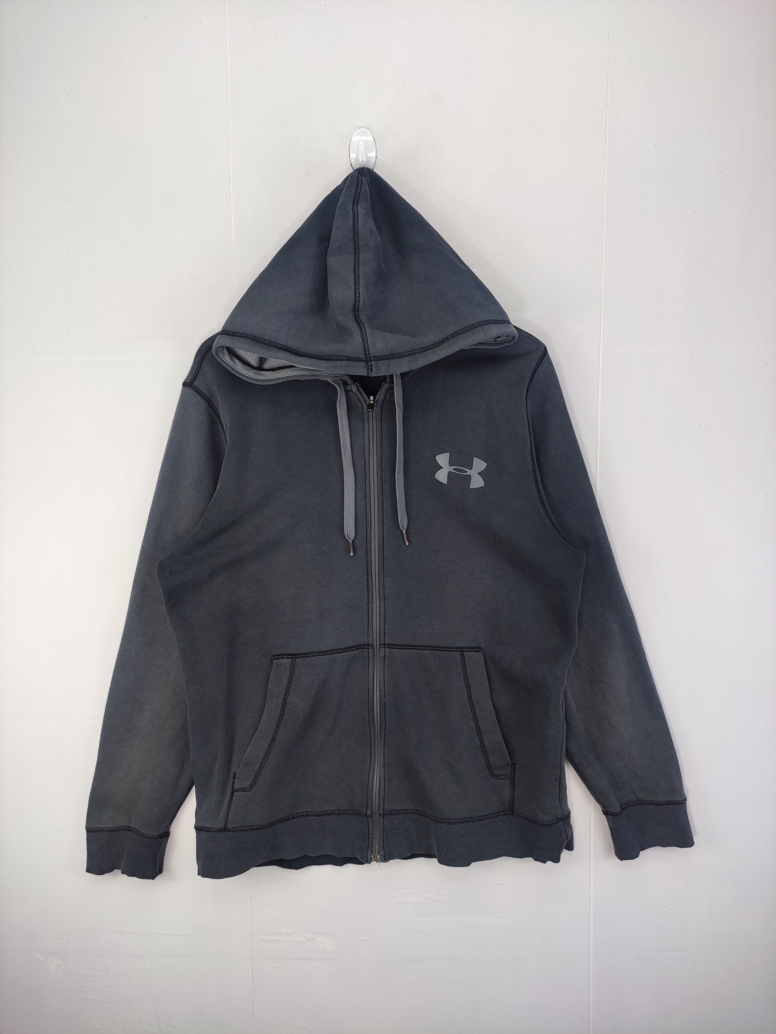 Under Armour Vintage Under Armour Sweater Pull Over Hoodie Zipper Size US M / EU 48-50 / 2 - 1 Thumbnail