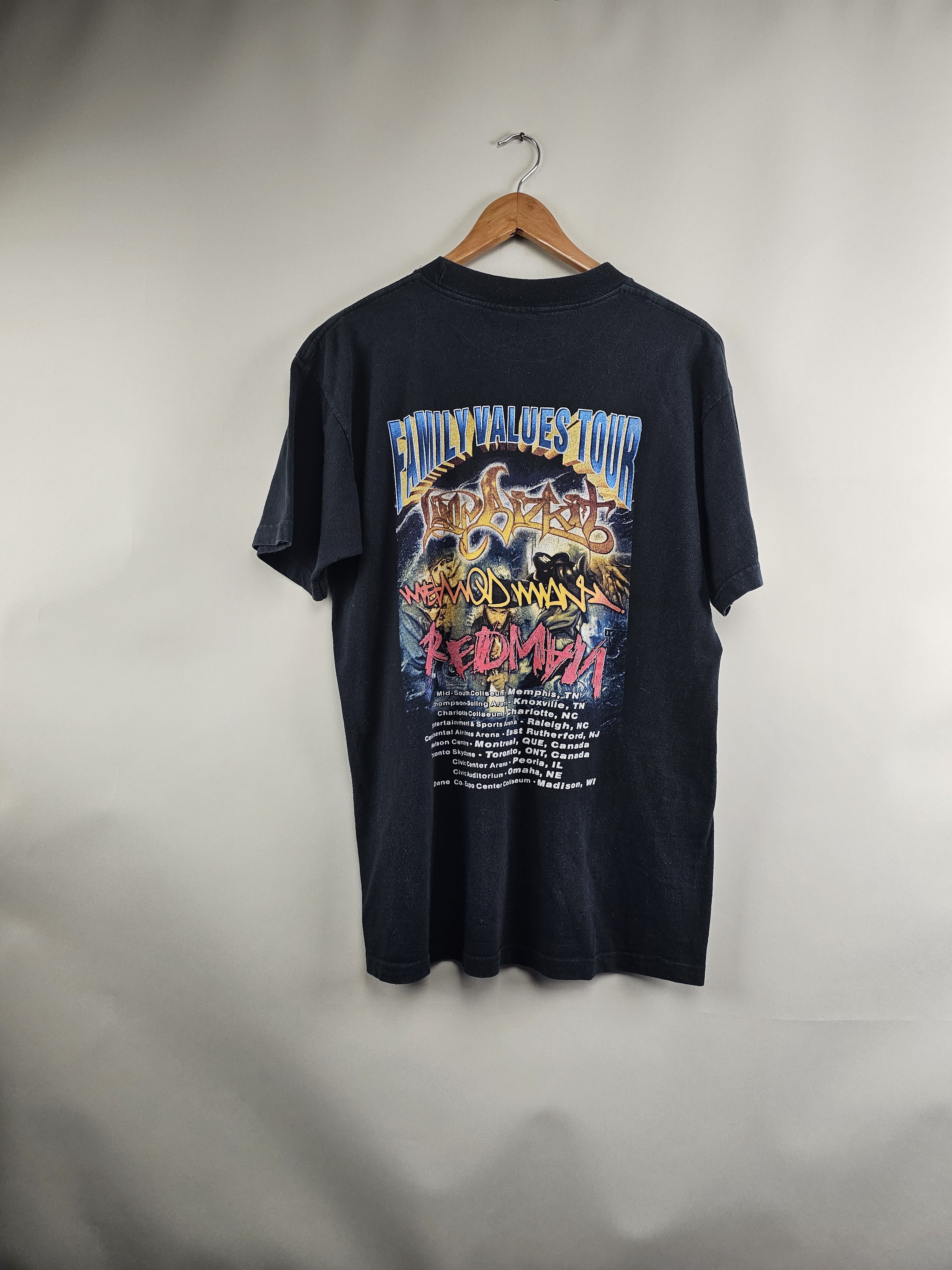 Band Tees × Rap Tees × Vintage 1999 Redman Method Man Family values tour Limp Bizkit 90s Size US L / EU 52-54 / 3 - 5 Thumbnail