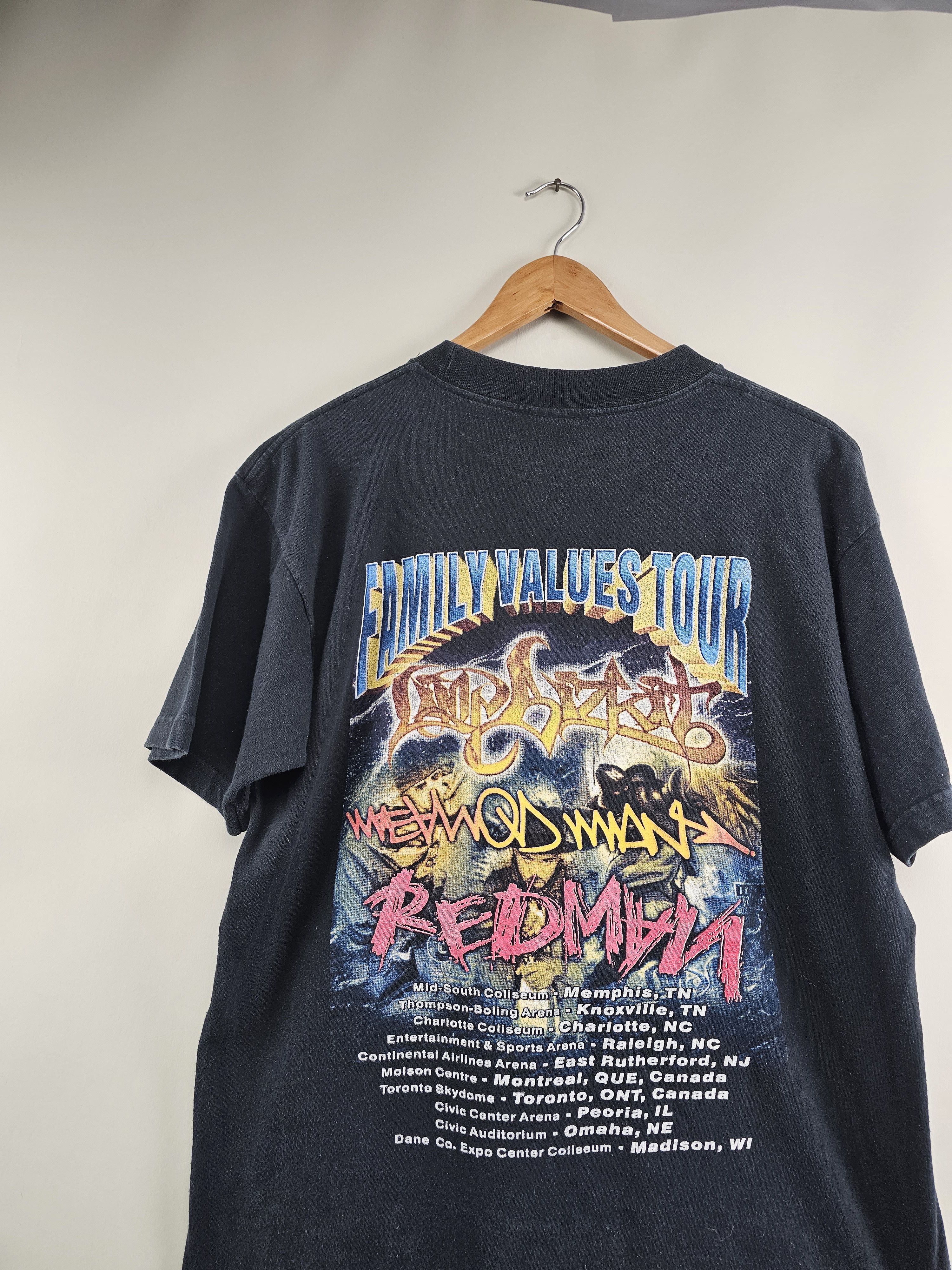 Band Tees × Rap Tees × Vintage 1999 Redman Method Man Family values tour Limp Bizkit 90s Size US L / EU 52-54 / 3 - 6 Thumbnail