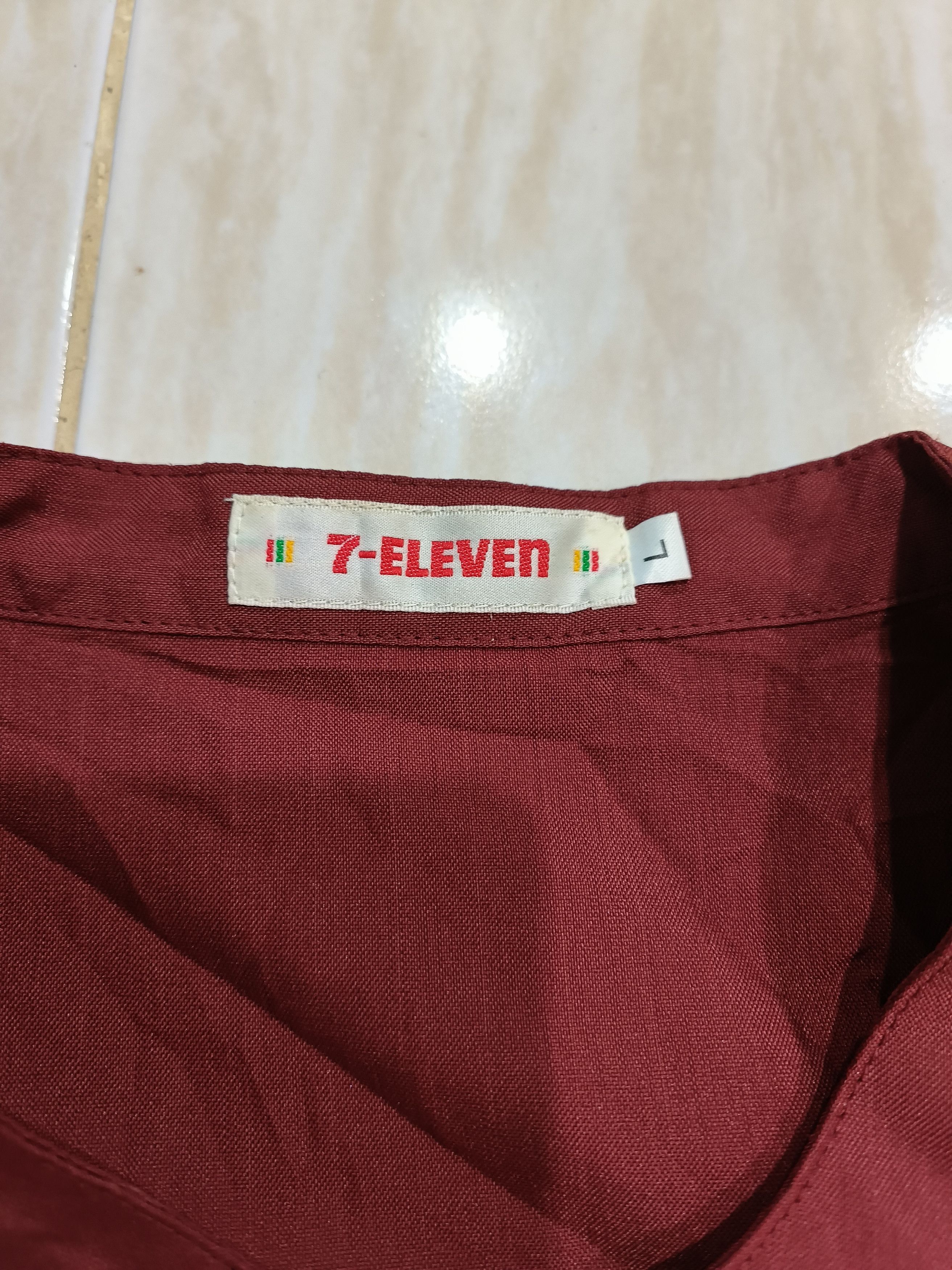 Japanese Brand × Vintage Vintage 7-ELEVEN ZIP UP SHORT SLEEVE Uniform Size US L / EU 52-54 / 3 - 5 Thumbnail