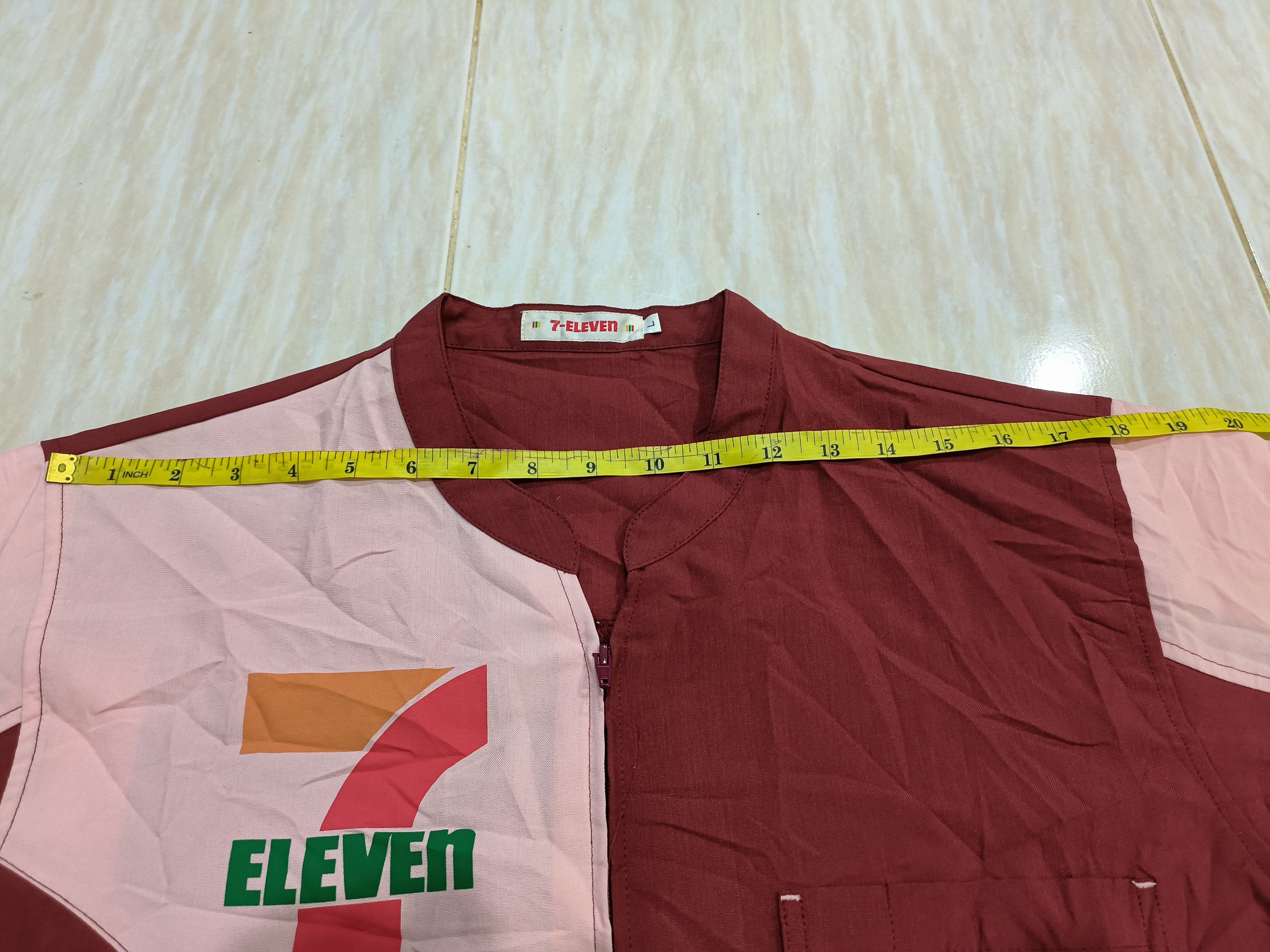 Japanese Brand × Vintage Vintage 7-ELEVEN ZIP UP SHORT SLEEVE Uniform Size US L / EU 52-54 / 3 - 16 Thumbnail