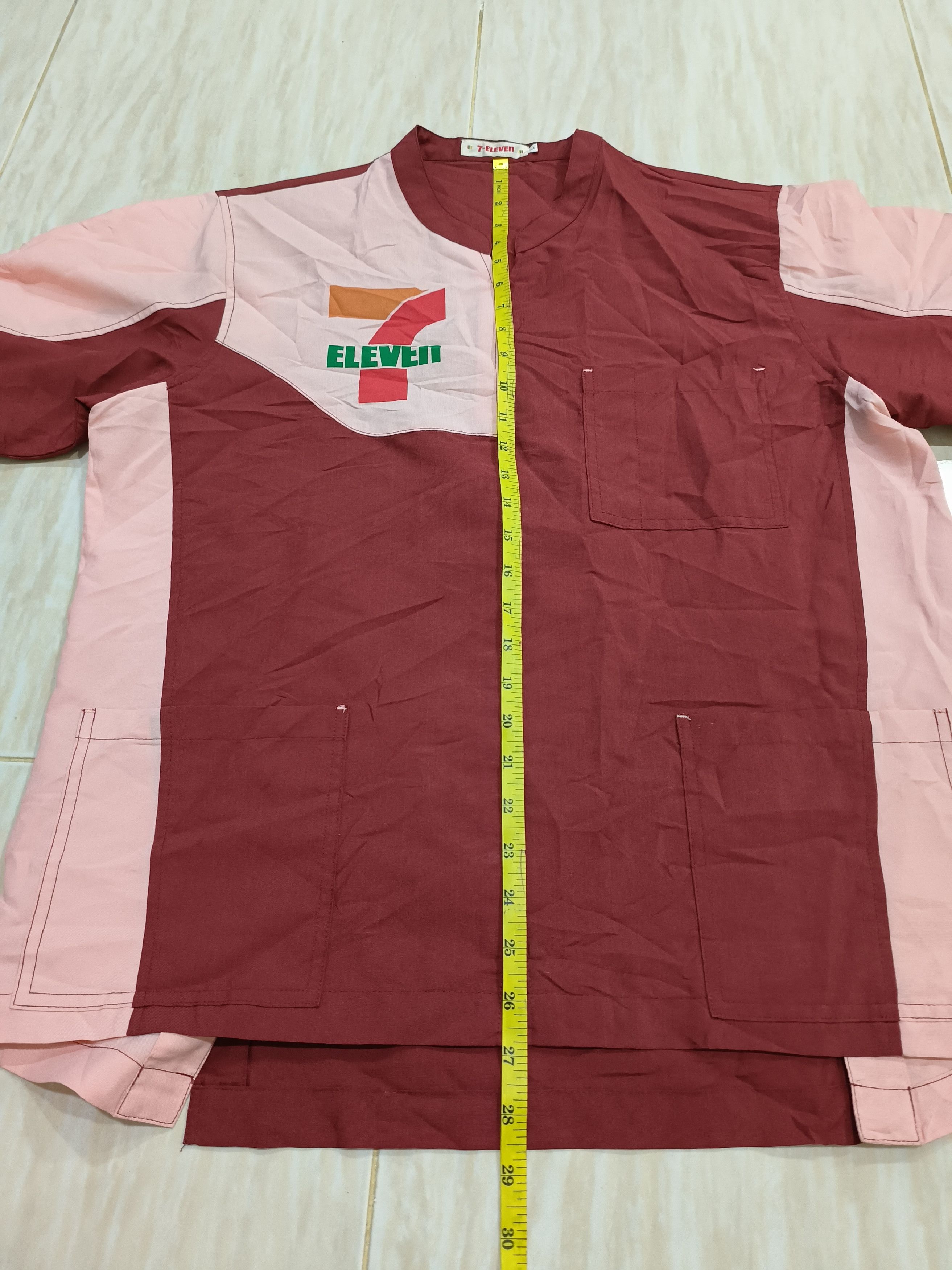 Japanese Brand × Vintage Vintage 7-ELEVEN ZIP UP SHORT SLEEVE Uniform Size US L / EU 52-54 / 3 - 11 Thumbnail