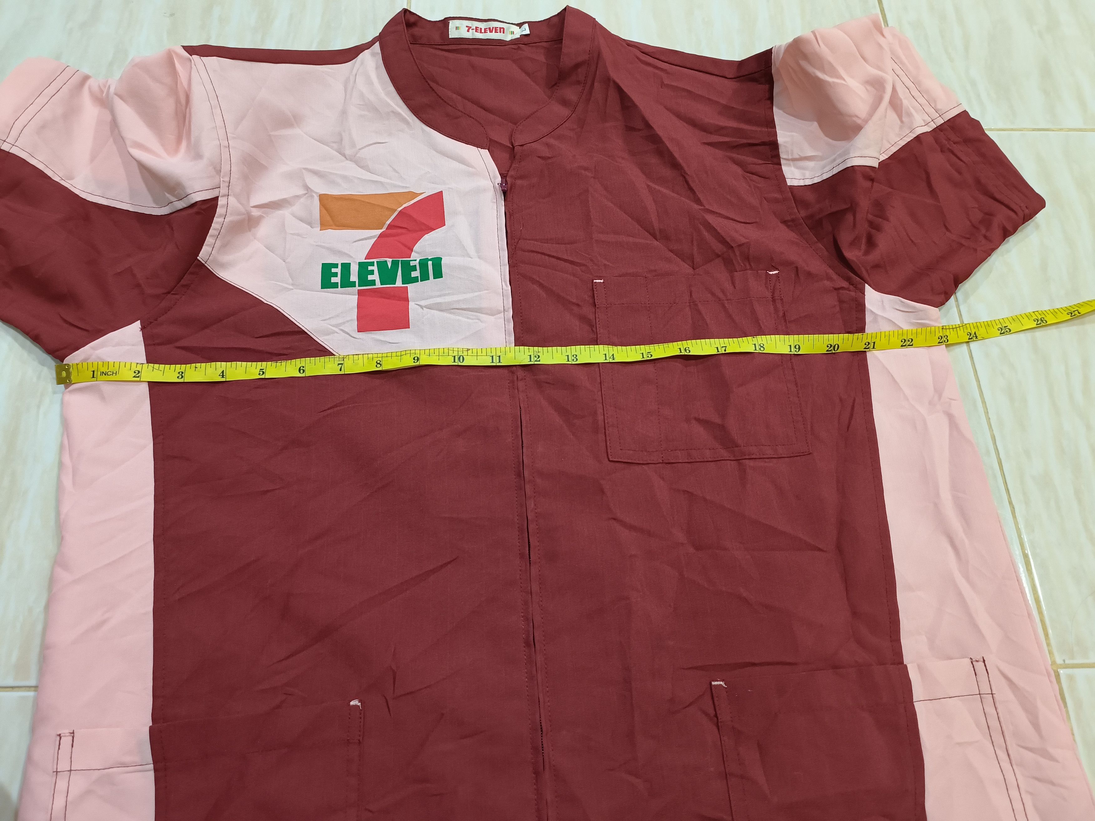 Japanese Brand × Vintage Vintage 7-ELEVEN ZIP UP SHORT SLEEVE Uniform Size US L / EU 52-54 / 3 - 12 Thumbnail