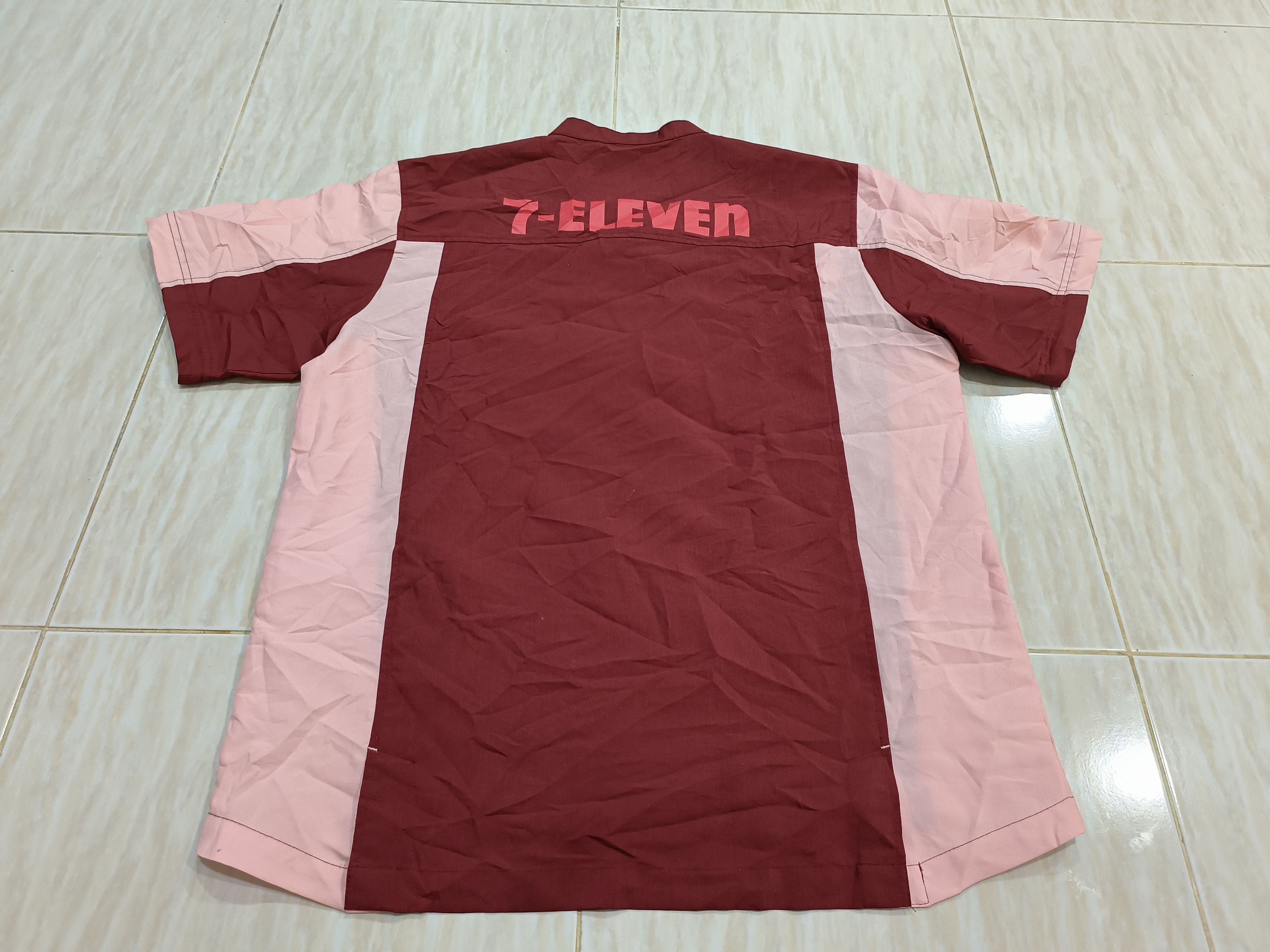 Japanese Brand × Vintage Vintage 7-ELEVEN ZIP UP SHORT SLEEVE Uniform Size US L / EU 52-54 / 3 - 2 Thumbnail