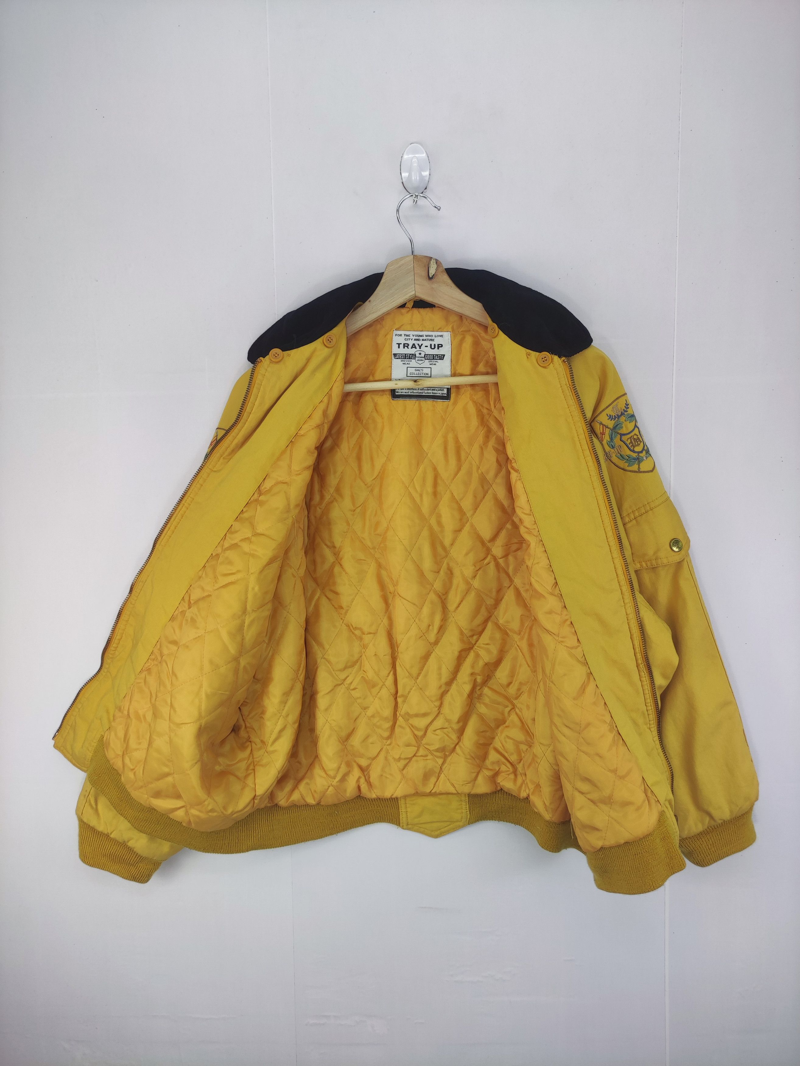 Vintage Tray Up Bomber Jacket Embroidered Logo