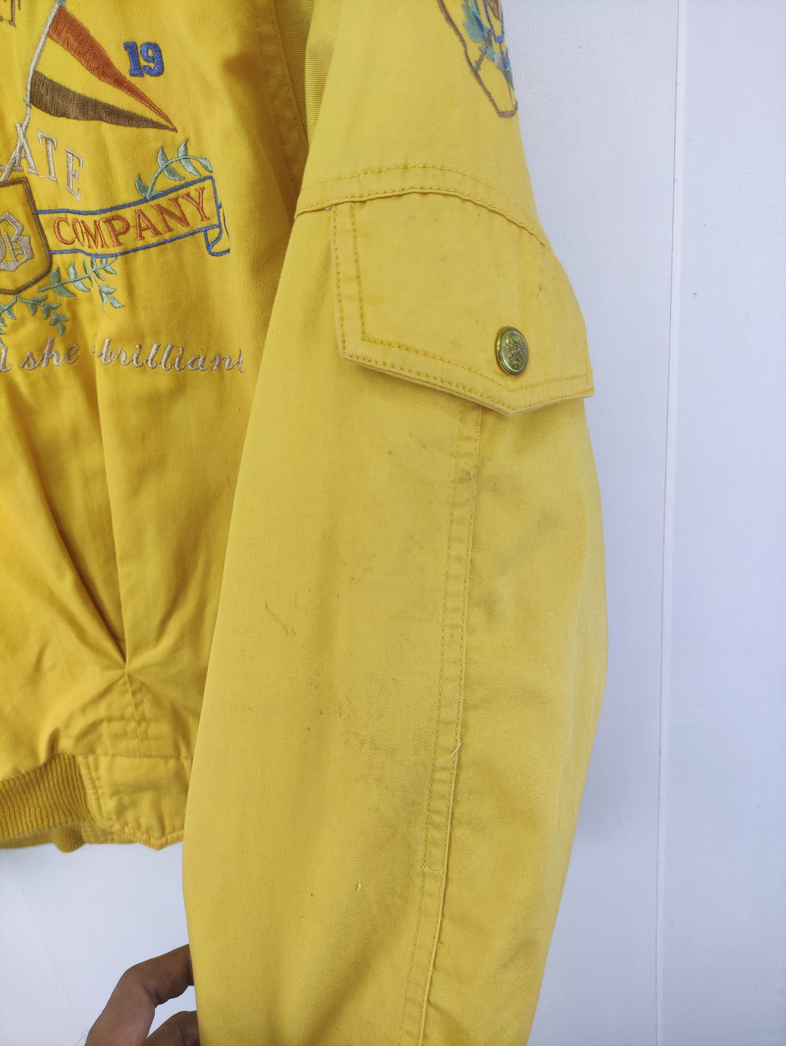 Vintage Tray Up Bomber Jacket Embroidered Logo