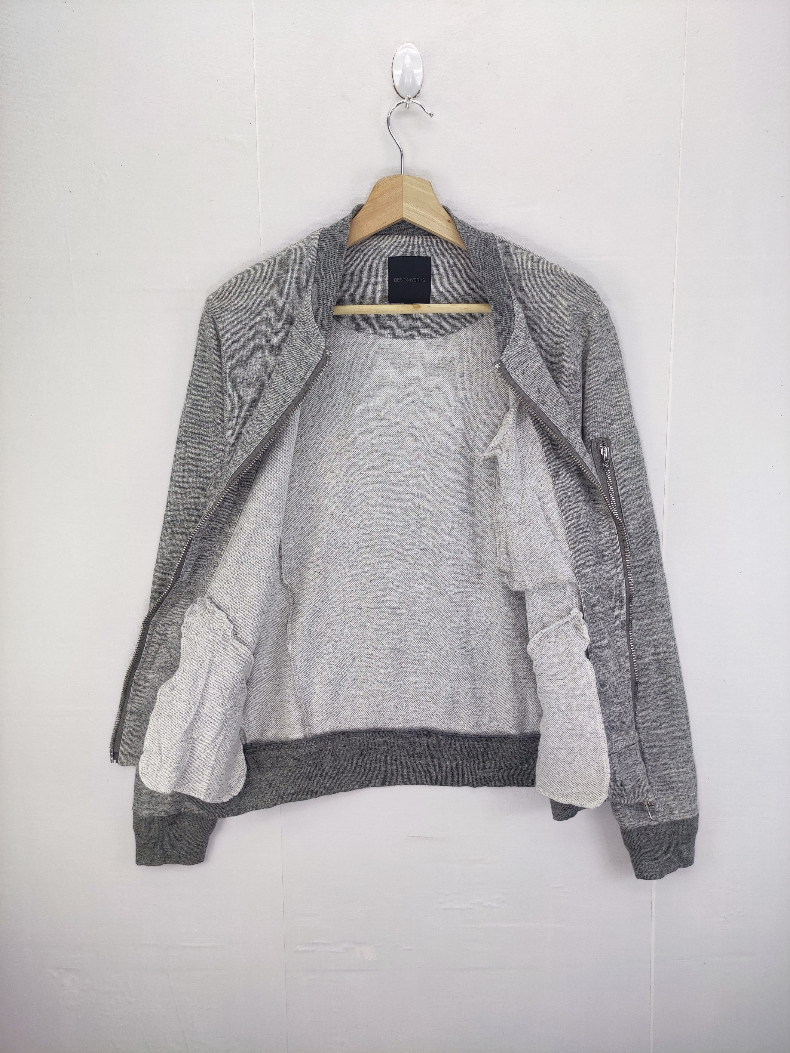 Japanese Brand Vintage Design Works Sweater Bomber Style Jacket Size M / US 6-8 / IT 42-44 - 4 Thumbnail
